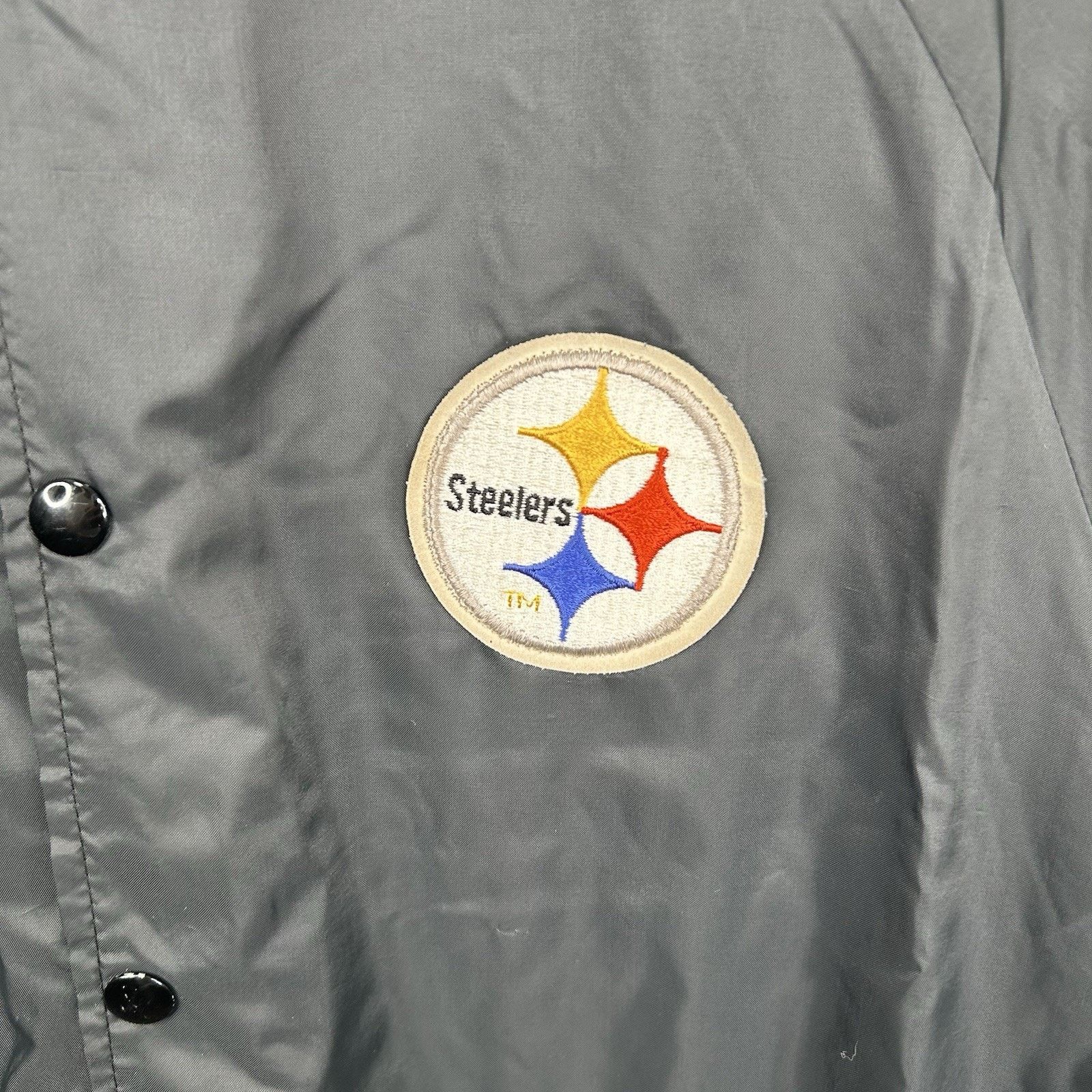 & Other Stories 80’s Black Pittsburgh Steelers Bomber Varsity Jacket Size XL Size US XL / EU 56 / 4 - 2 Thumbnail