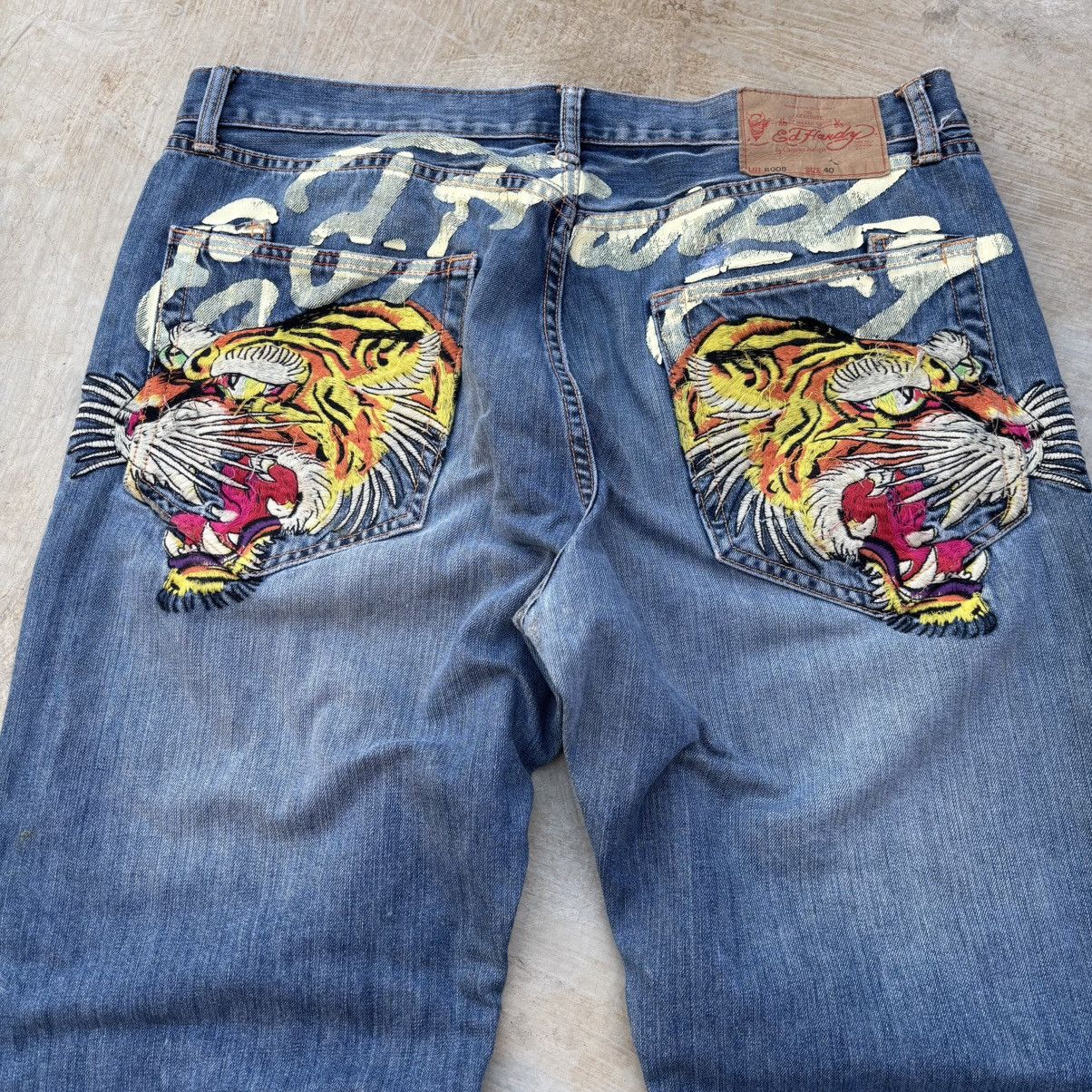 Ed Hardy Vintage 00s Edhardy Denim Y2K Jeans Size US 40 / EU 56 - 2 Thumbnail