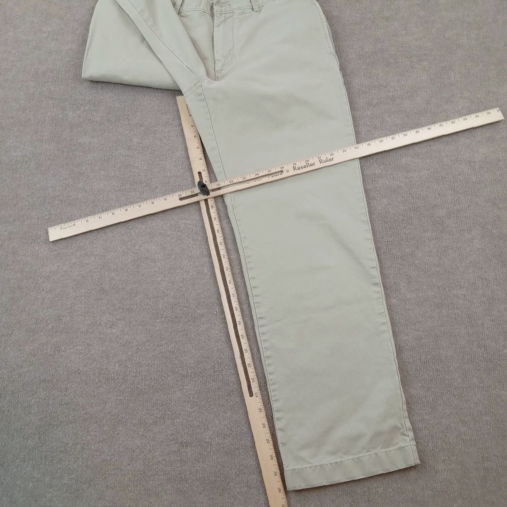 J.Crew J Crew Mens Pants 33x32 Beige Chino Straight Leg Extra Large XL Casual Size US 32 / EU 48 - 2 Thumbnail