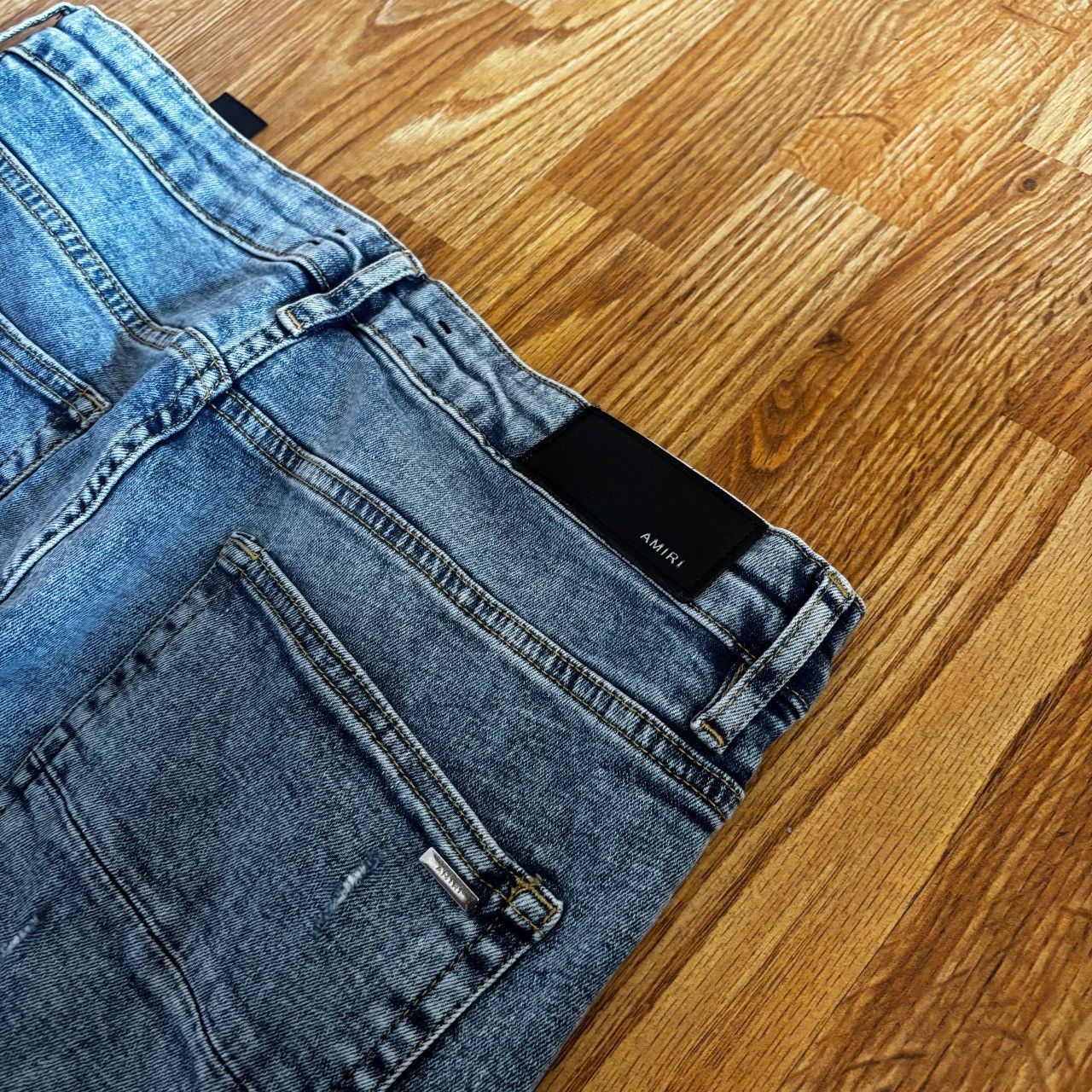 Amiri Amiri Men's Skinny Distressed Jeans Size 33 Size US 33 - 4 Thumbnail
