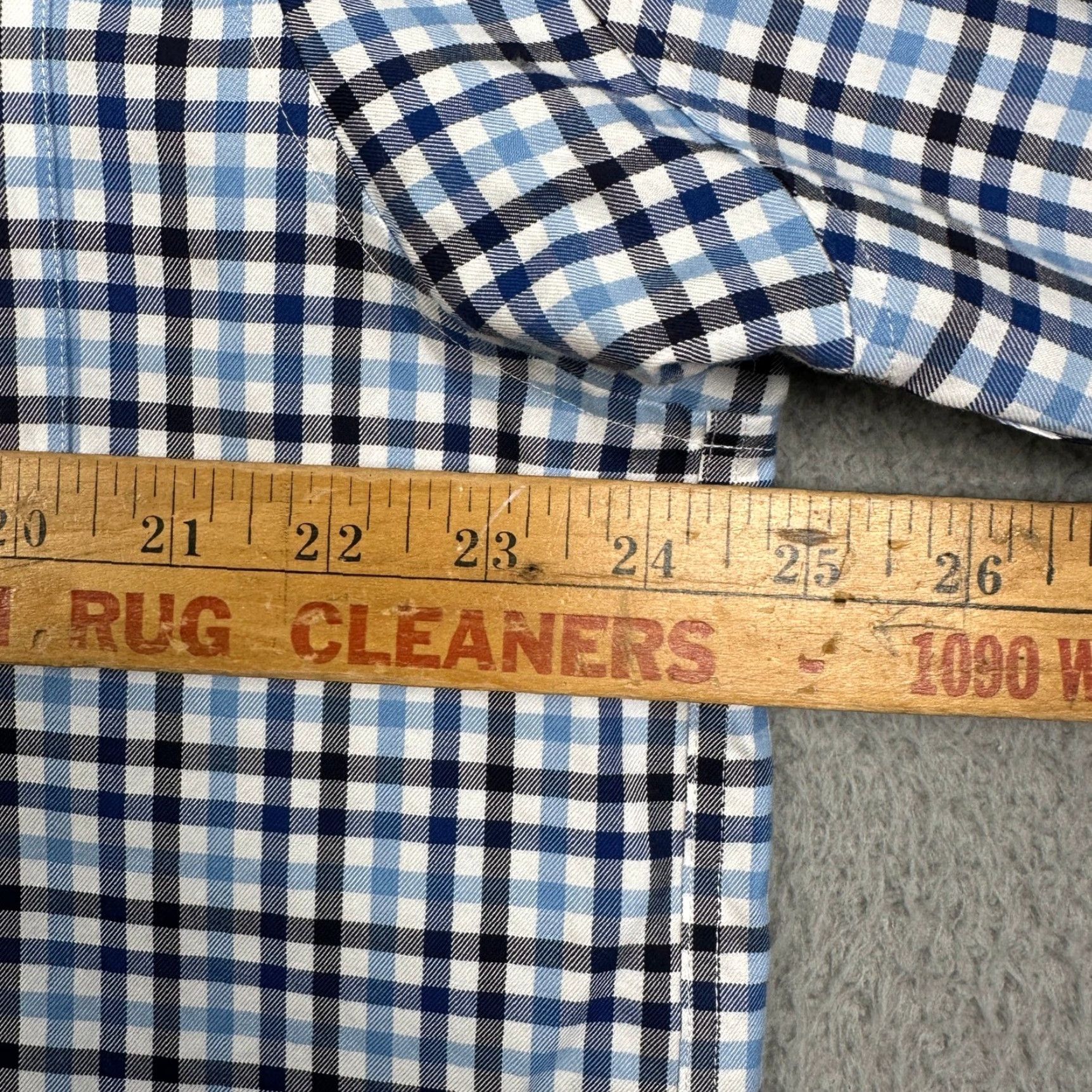 Duluth Trading Company Duluth Trading Co Shirt Mens Large Blue Button-Down Gingham Check Long Sleeve Size US L / EU 52-54 / 3 - 5 Thumbnail