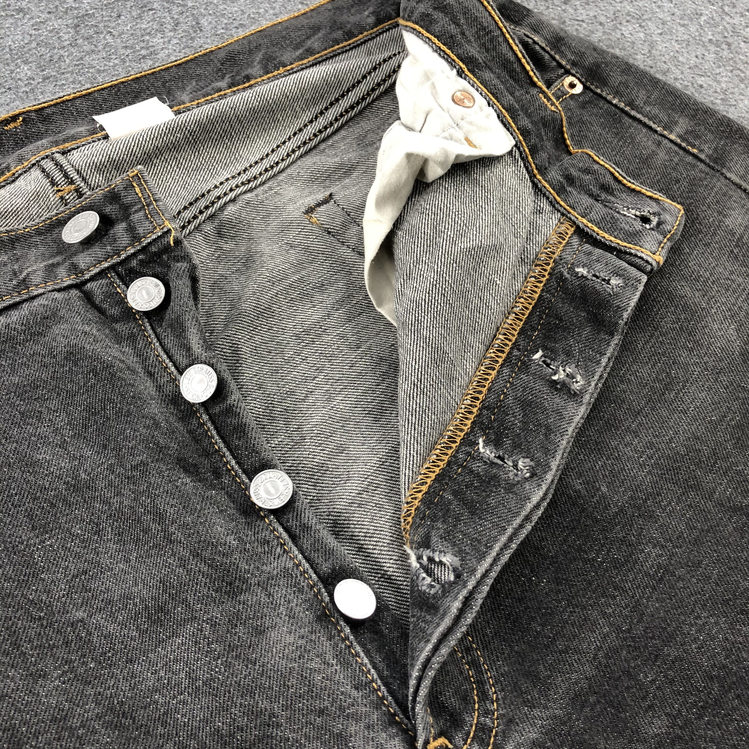 Levi's Vintage 90s Distress Levis 501 Earth Tone Jeans-JM1591 Size US 36 / EU 52 - 9 Thumbnail