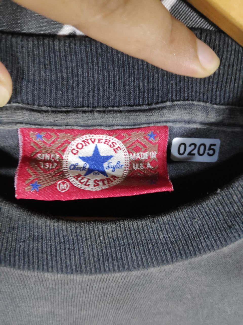 Converse Vtg 90s Converse Spell Out Made In Usa Tee Size M Size US M / EU 48-50 / 2 - 6 Thumbnail