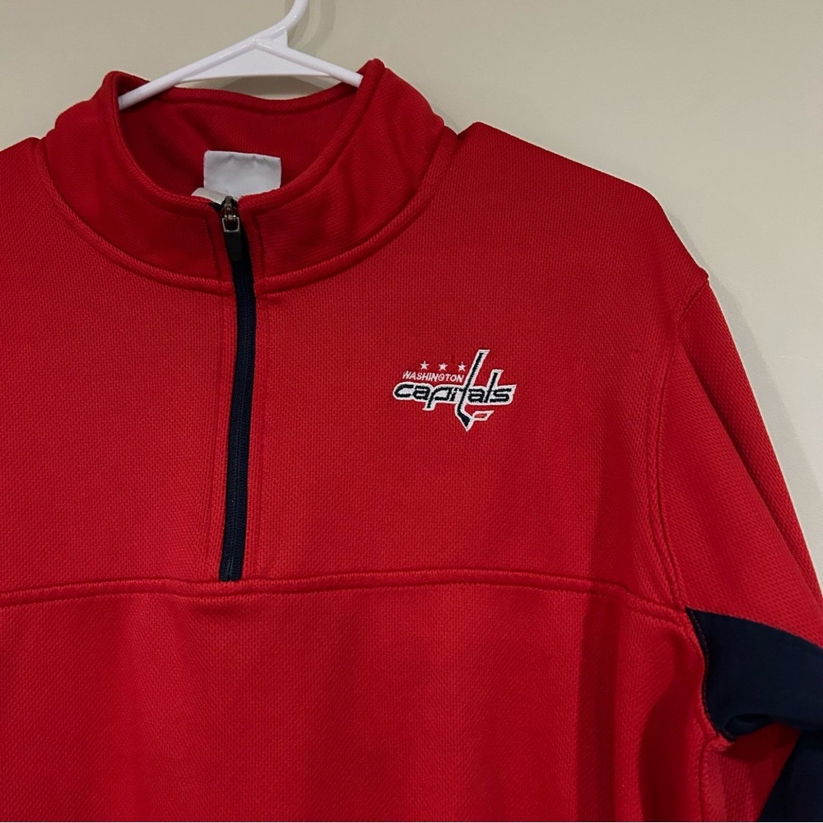 NHL Washington Captitals Hockey Quarter Zip Pullover Size US L / EU 52-54 / 3 - 2 Thumbnail