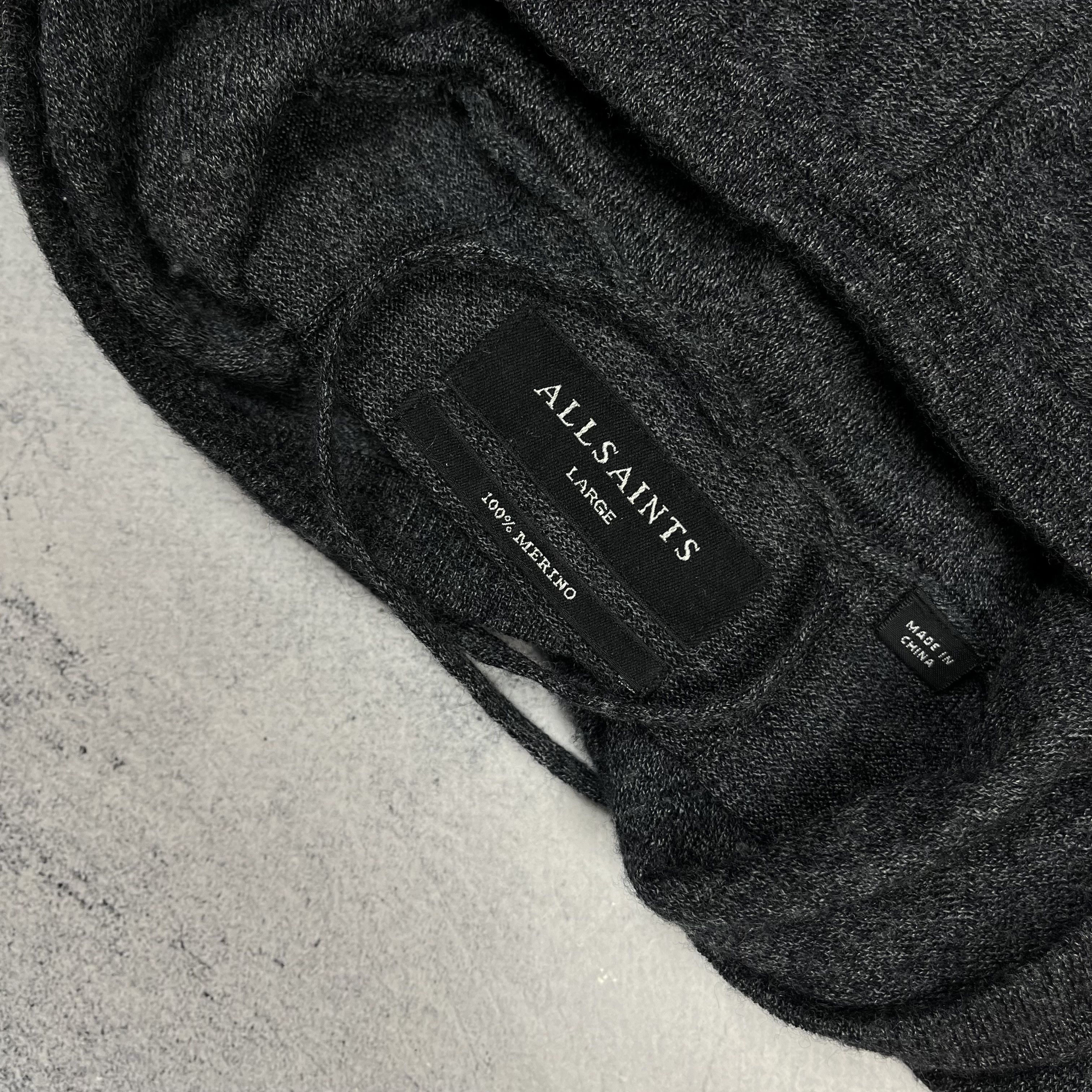 Allsaints Luxury AllSaints Mode Merino Wool Hoodie Size US L / EU 52-54 / 3 - 13 Thumbnail