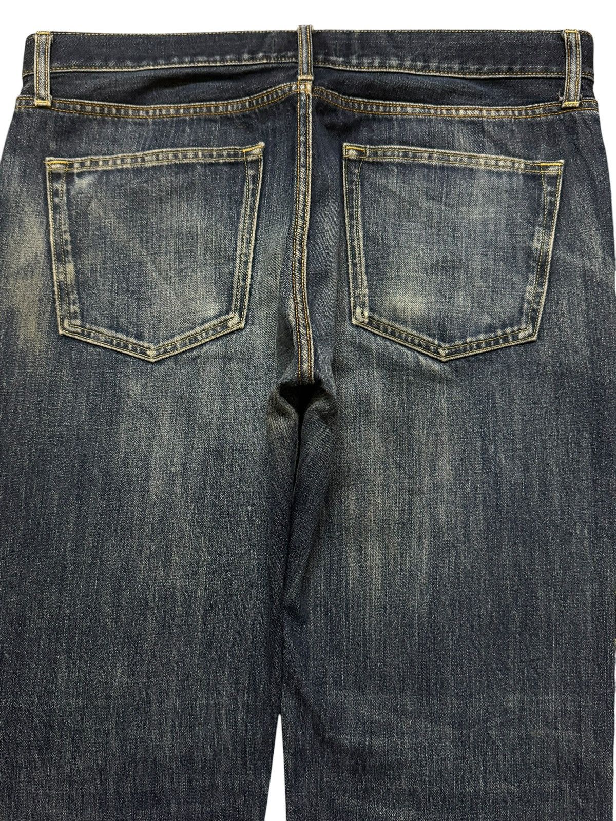 Uniqlo Vintage Y2K Japanese Uniqlo Blue Faded Wash Distress Loose Size US 34 / EU 50 - 4 Thumbnail