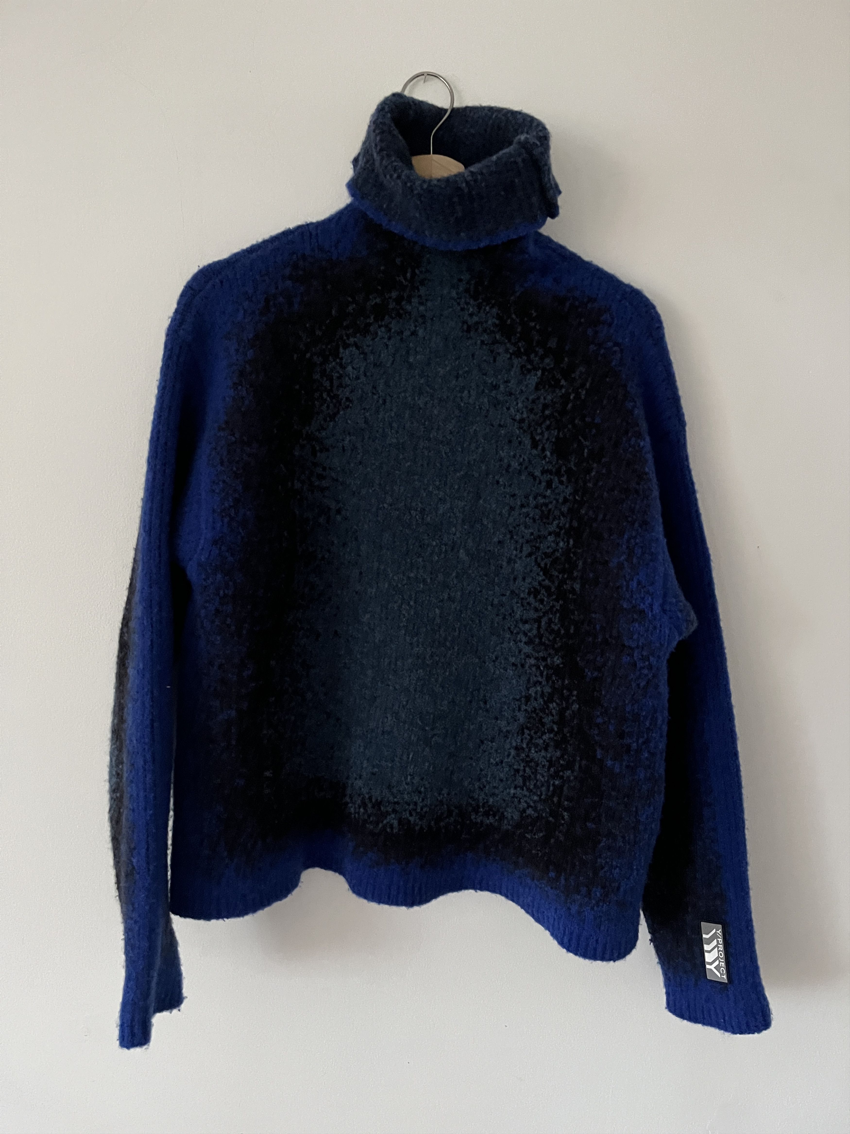 Y/Project Gradient Heavy Knit Turtleneck Blue Size US XS / EU 42 / 0 - 3 Thumbnail