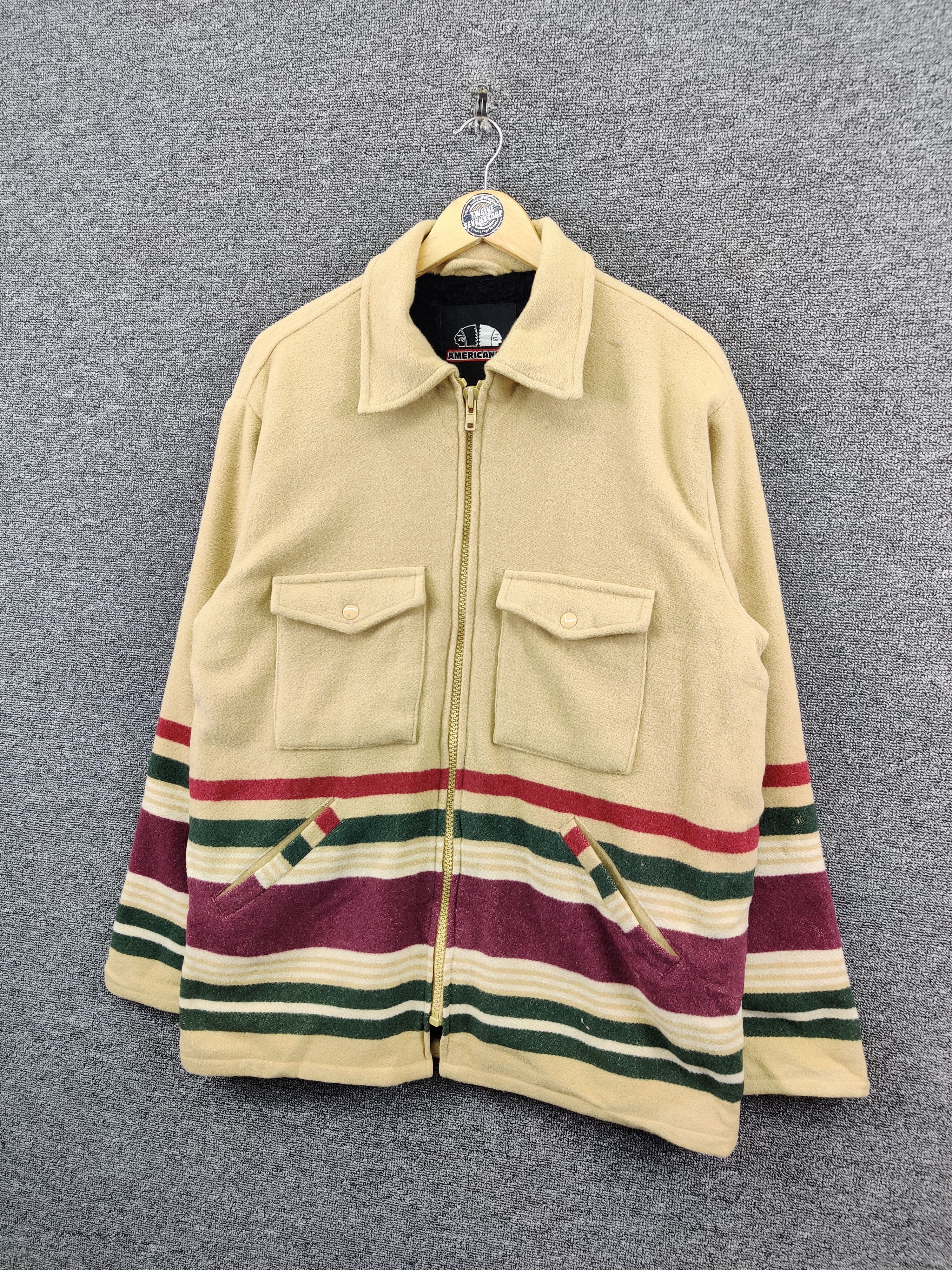 Japanese Brand Vintage Americanino Wool Coat Nice Design Size US M / EU 48-50 / 2 - 2 Thumbnail