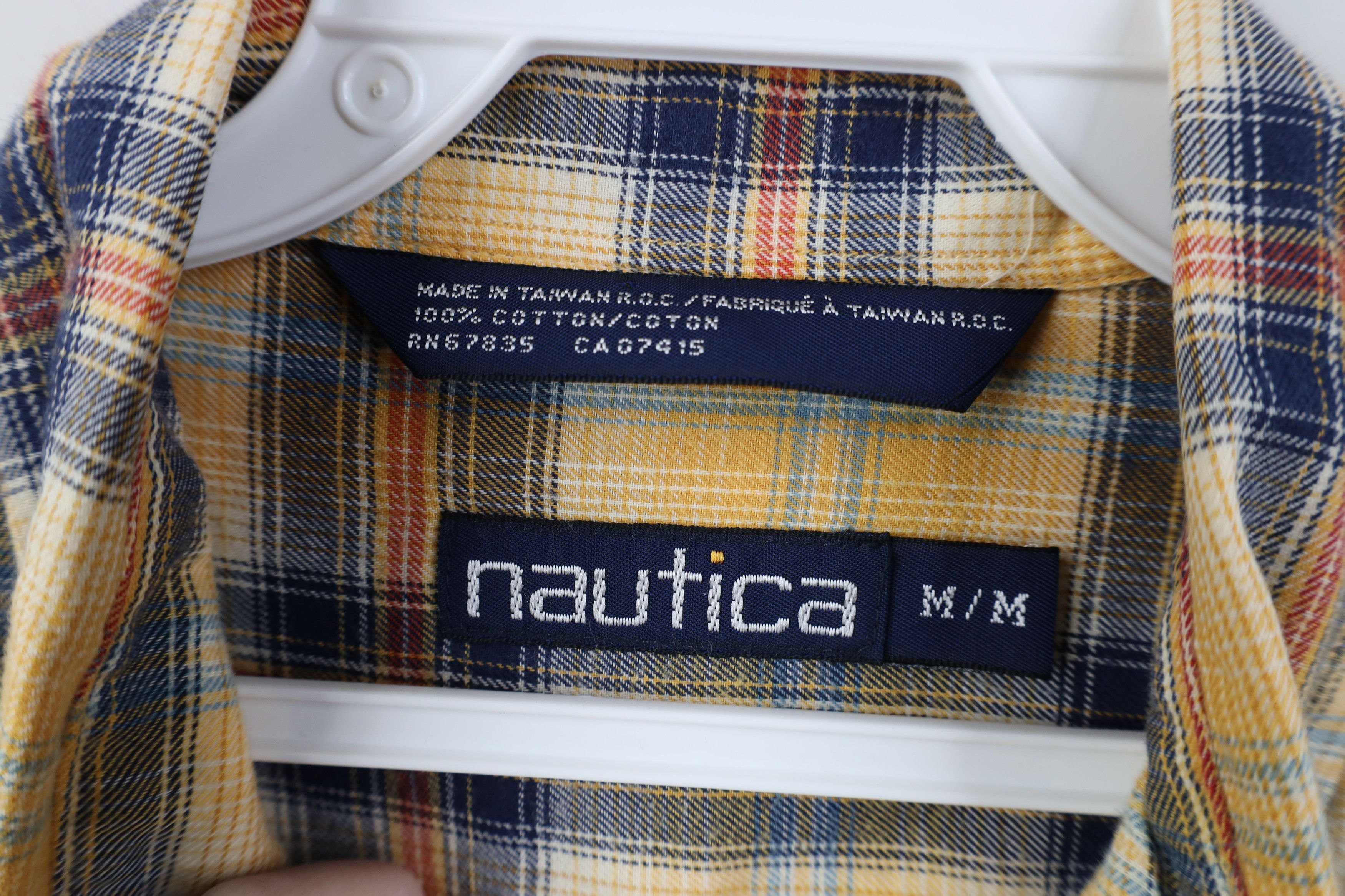 Nautica Vintage 90s Nautica Flannel Collared Button Down Shirt Plaid Size US M / EU 48-50 / 2 - 8 Thumbnail