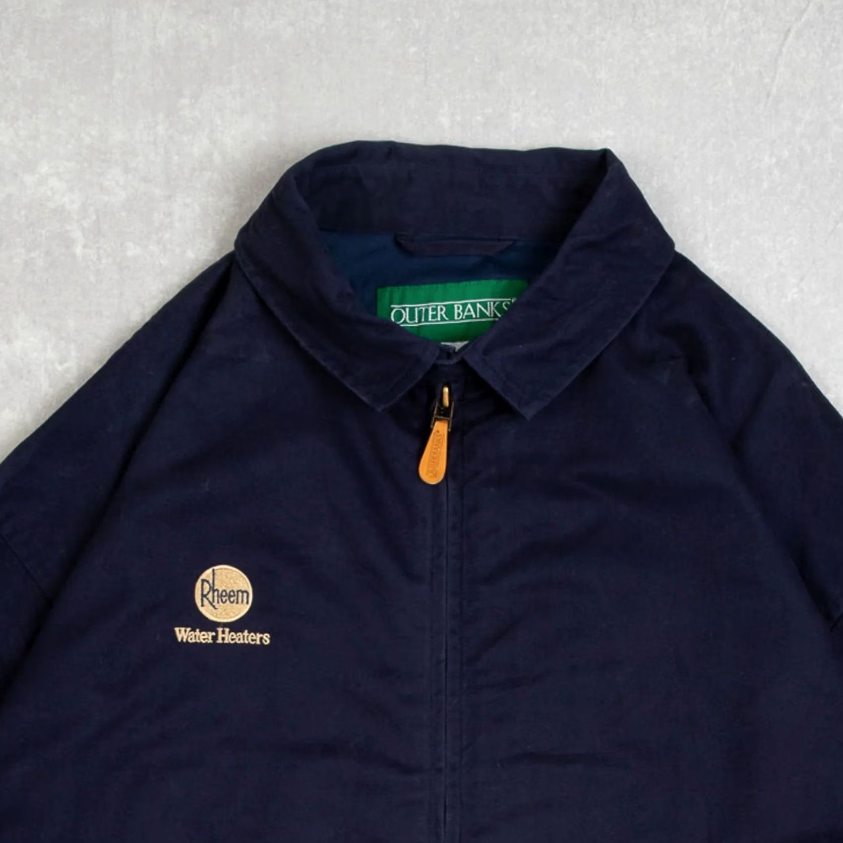 X-LARGE Vintage Unbranded Rheem Workwear Jacket Men’s 1990s Navy Blue X-Large Jacket Size US XL / EU 56 / 4 - 3 Thumbnail