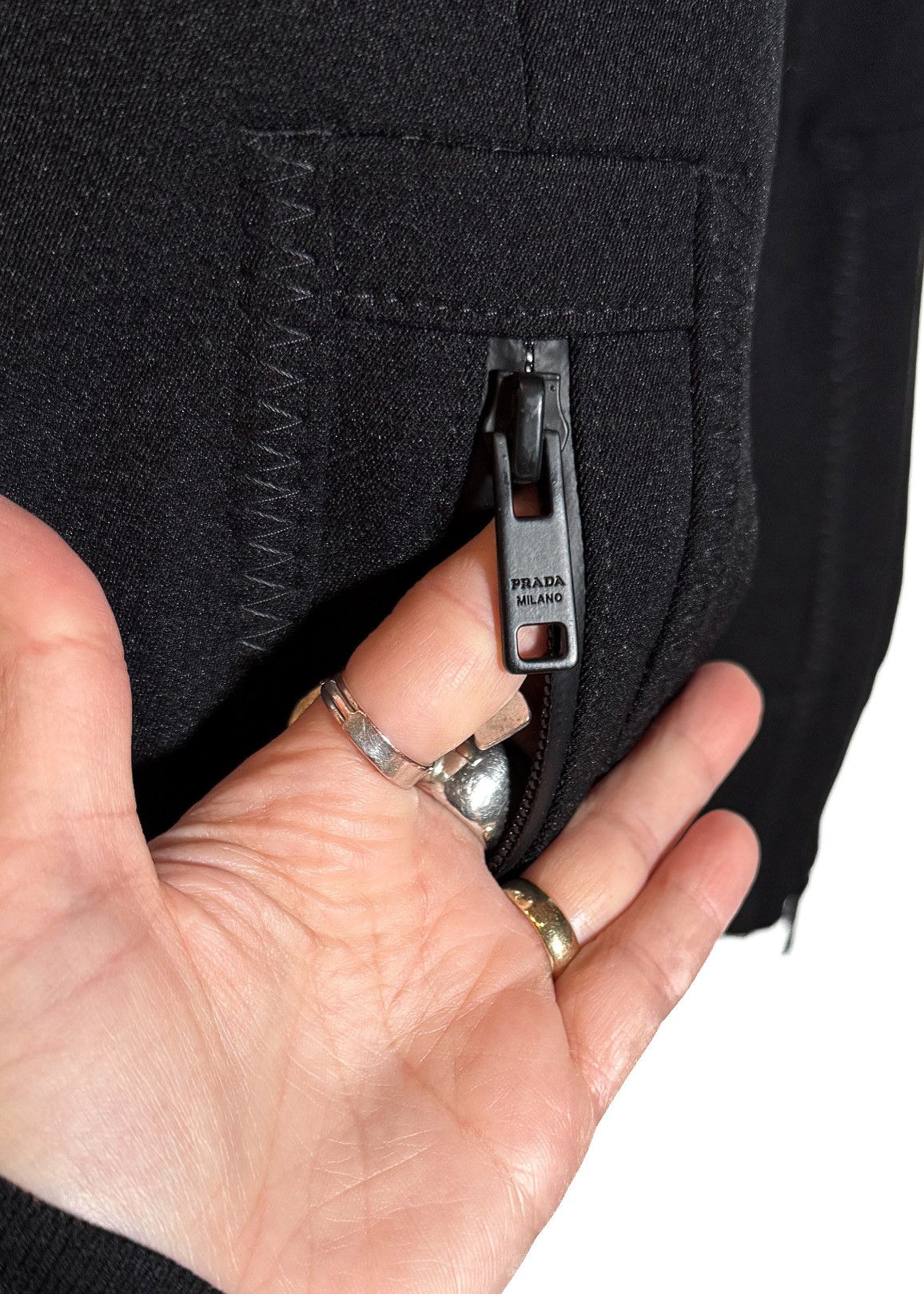 Prada Prada 2018 Black Belted Trousers Size 32" / US 10 / IT 46 - 8 Thumbnail