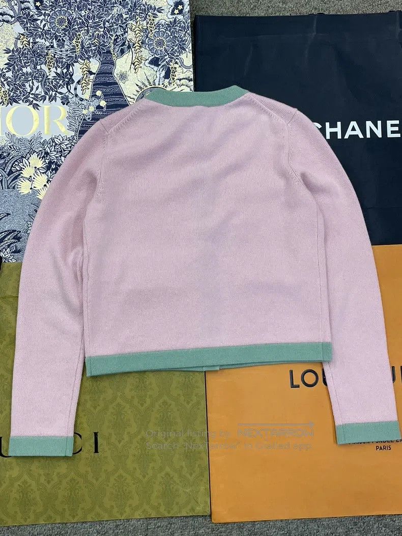Chanel Chanel 24C pink and green diamond buckle four-pocket knitt Size XXS / US 00 / IT 34 - 3 Thumbnail