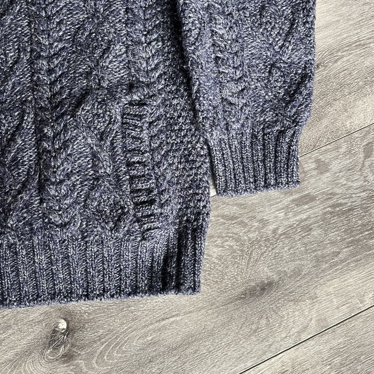 Aran Crafts Vintage Aran Crafts Cable Knit Shawl Collar Wool Sweater Size US L / EU 52-54 / 3 - 4 Thumbnail