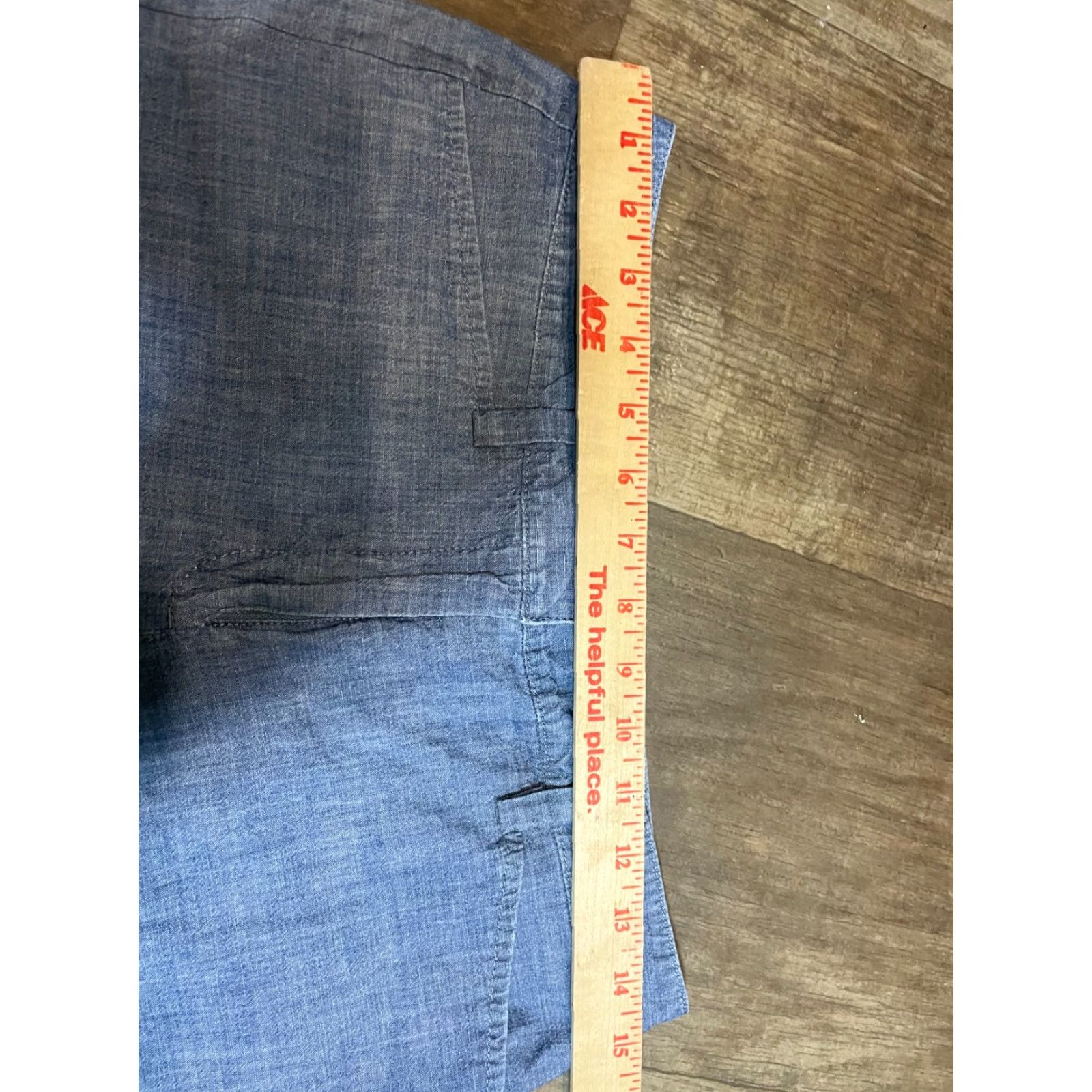 Lands' End Lands' End Shorts Womens Size 4 Blue Mid Rise Chino Pleated Front Size 27" / US 4 / IT 40 - 3 Thumbnail