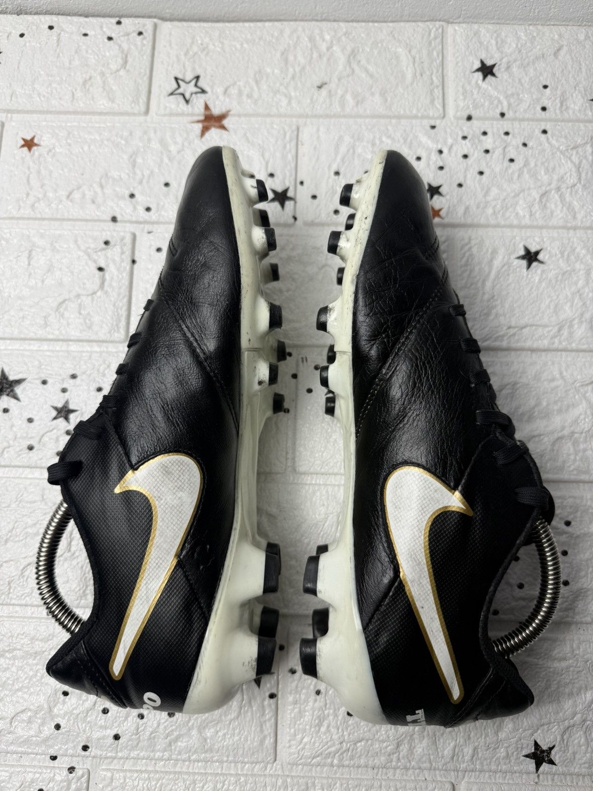 Nike Nike Tiempo Genio II FG US9 UK8 EUR42.5 Cleats Boots Leather Size US 9 / EU 42 - 6 Thumbnail