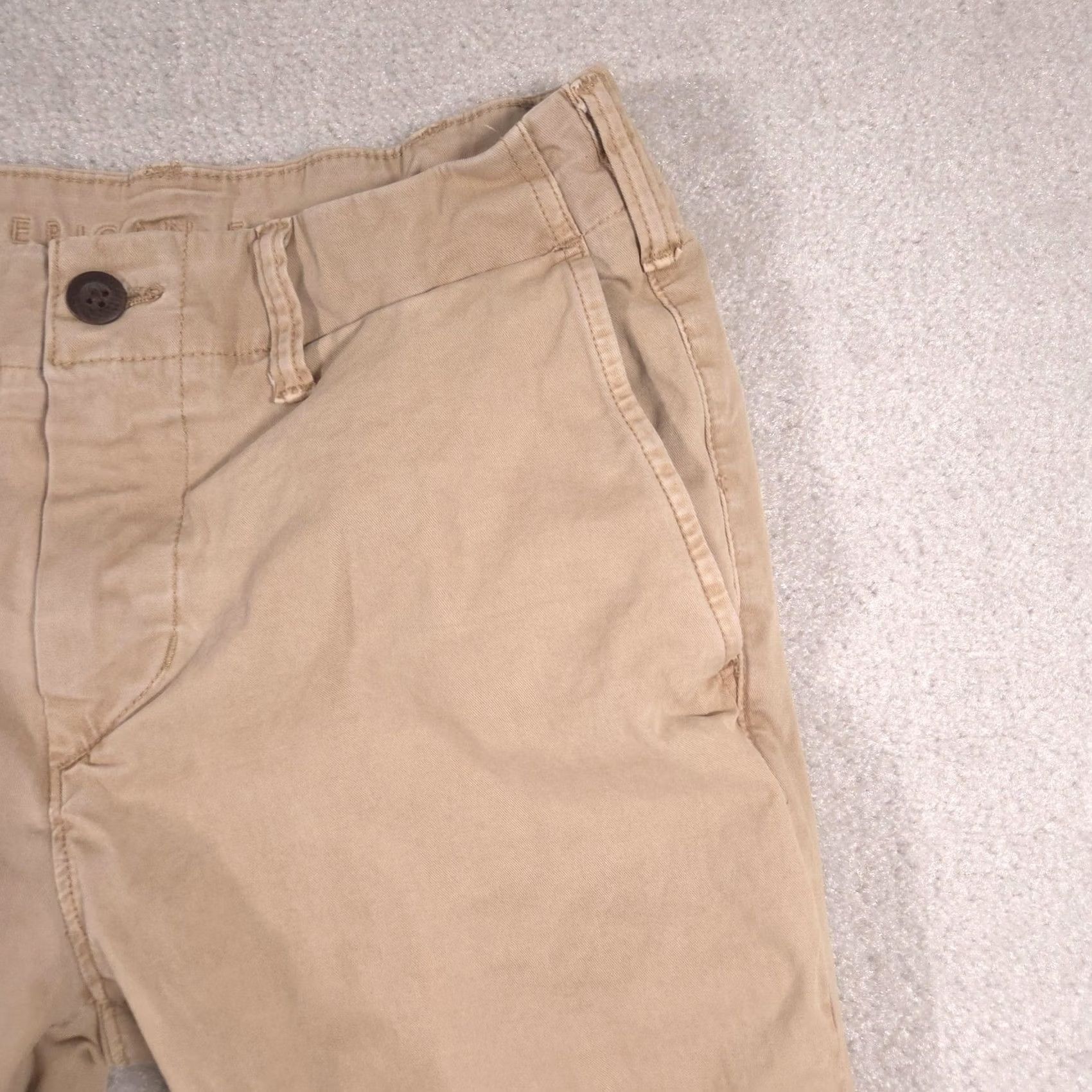 American Eagle Outfitters VINTAGE? No. American Eagle Outfitters Pants Mens 29x30 Khaki Skinny Flex Chino Stretch Size US 29 - 3 Thumbnail