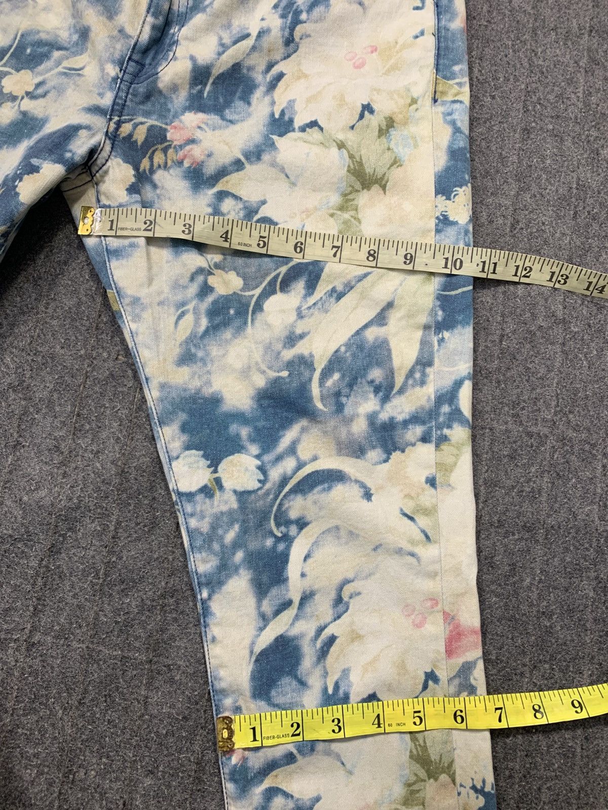 Polo Ralph Lauren 90s Polo Ralph Lauren Tompkins Skinny Floral Indigo Denim Size 32" / US 10 / IT 46 - 13 Thumbnail