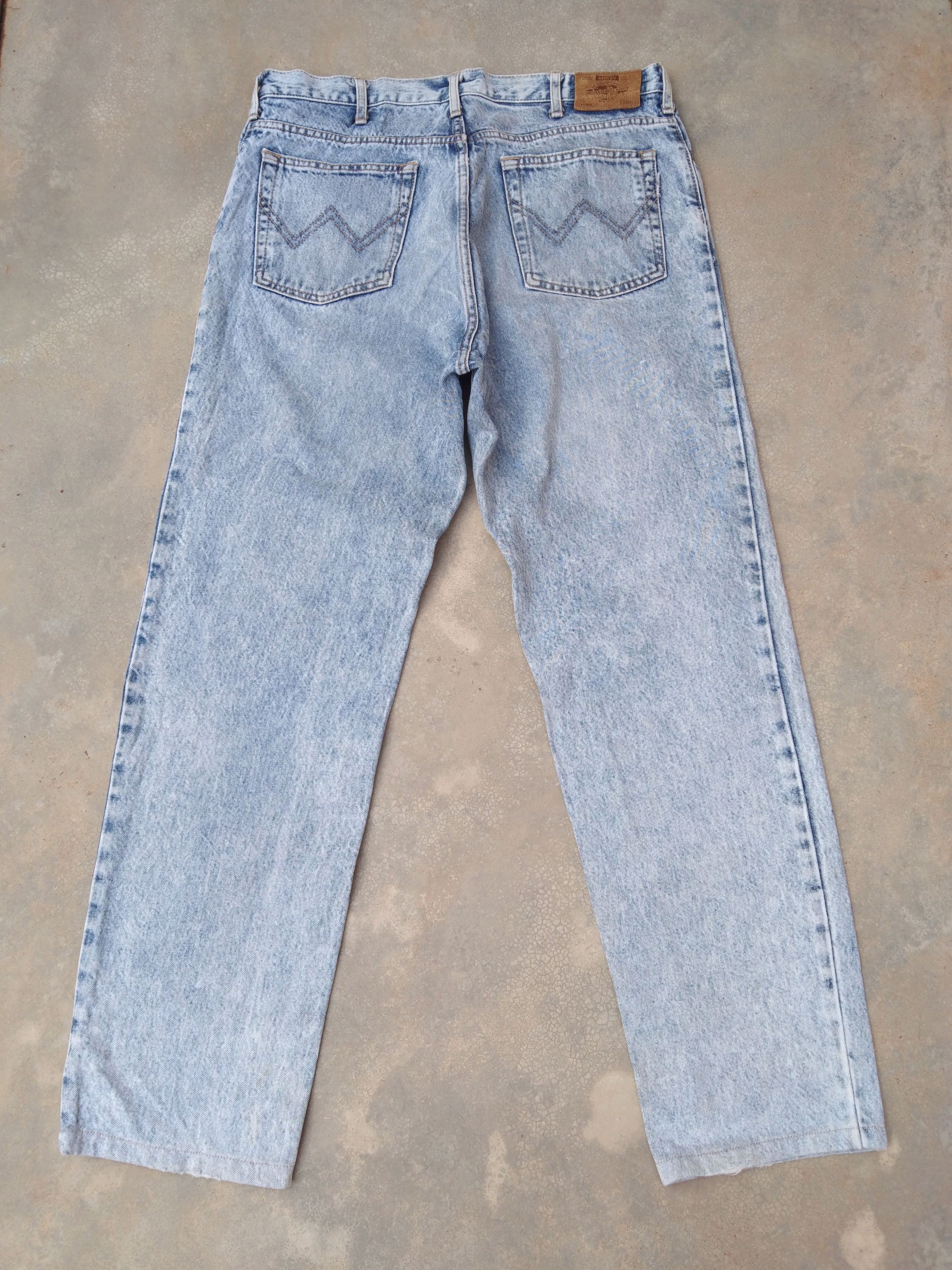 Edwin Vintage Distressed Edwin Jeans Acid Blue Wash Denim 36x30 Size US 36 / EU 52 - 2 Thumbnail