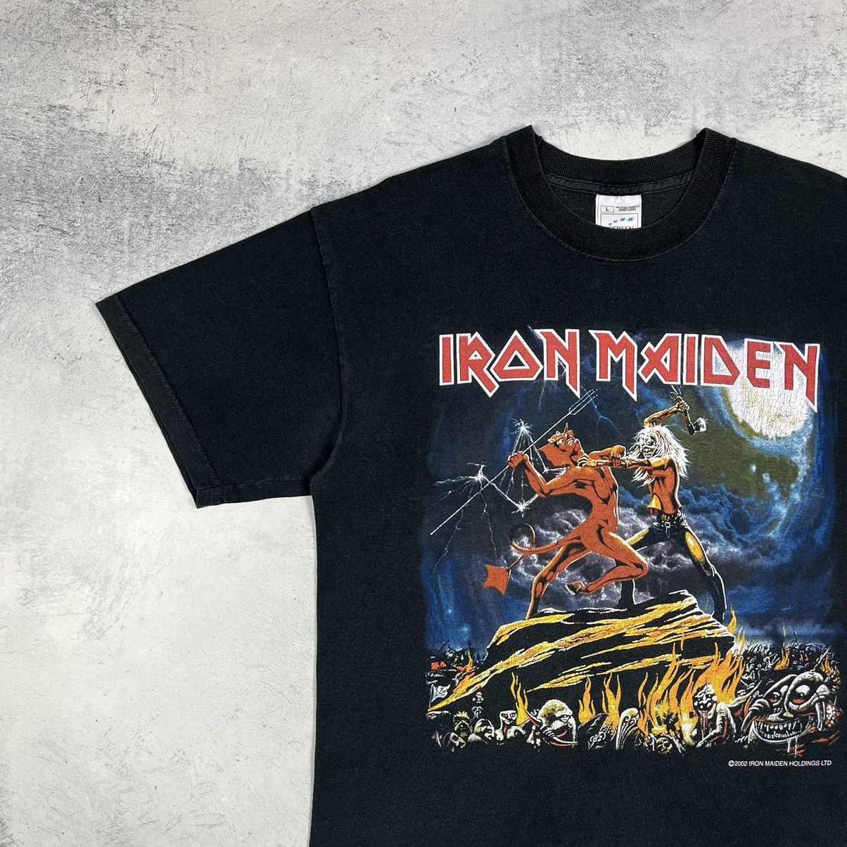 Band Tees Vintage Iron Maiden Tour rock band T shirt 2002 Size US L / EU 52-54 / 3 - 5 Thumbnail