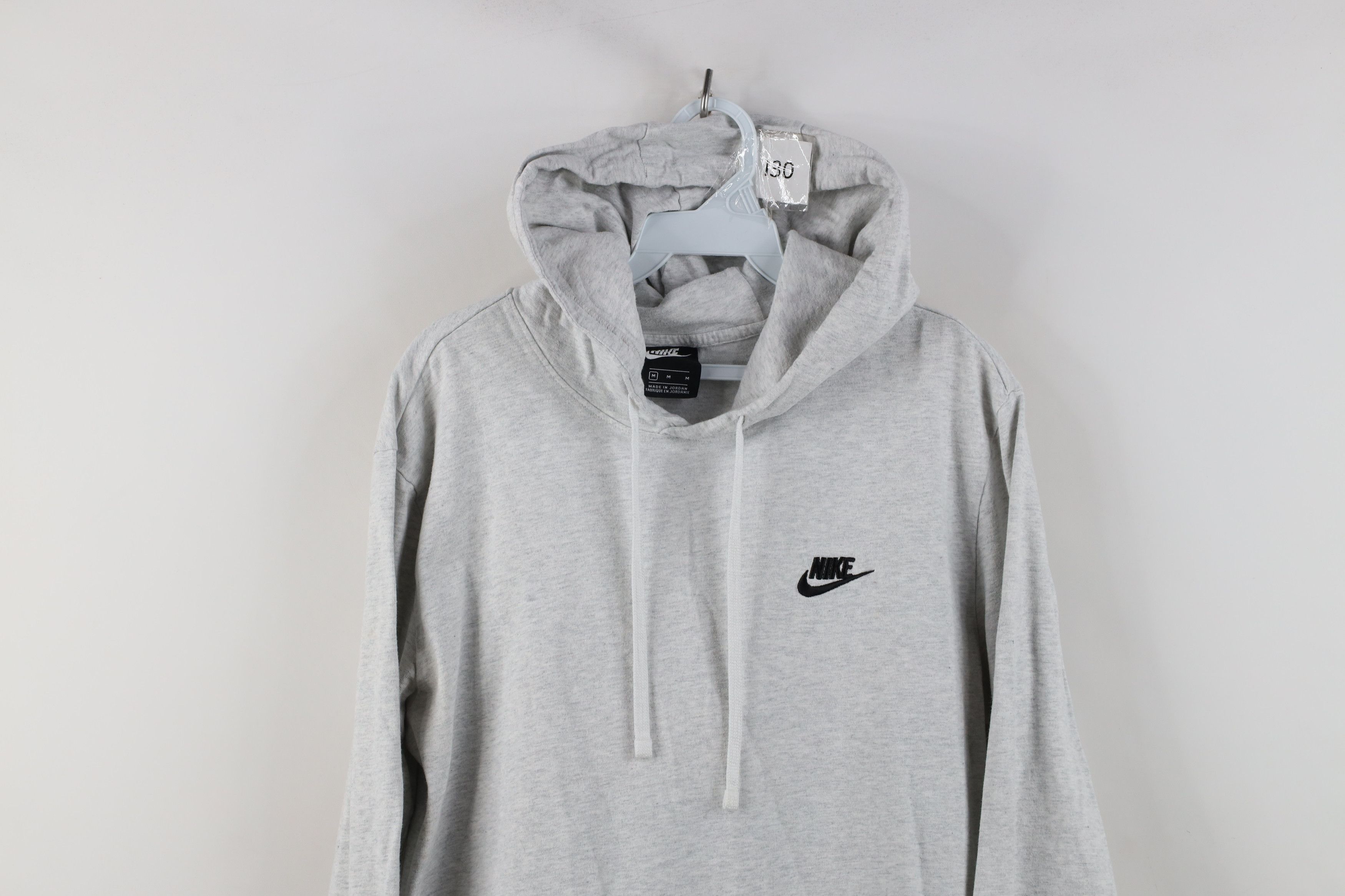 Nike Vintage Y2K Nike Mini Swoosh Hooded Hoodie T-Shirt Gray Size US M / EU 48-50 / 2 - 2 Thumbnail