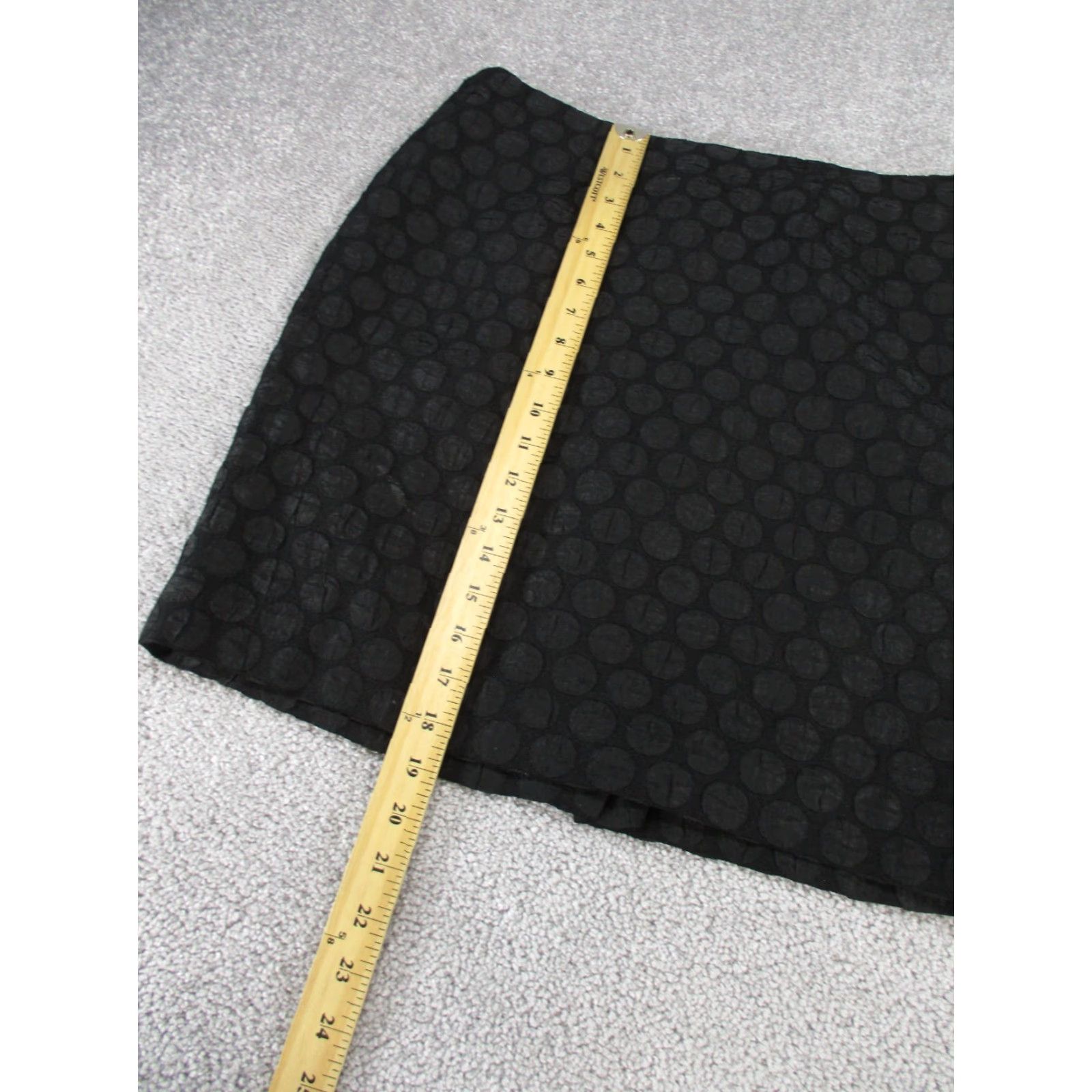Anthropologie Maeve By Anthropologie Skirt Womens 8 Black Polka Dot Textured Pencil - Vintage not specified Size 30" / US 8 / IT 44 - 4 Thumbnail