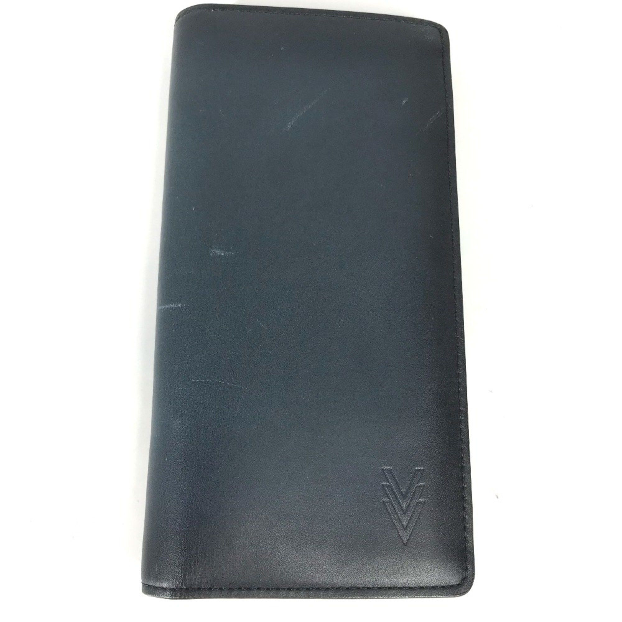 Louis Vuitton Louis Vuitton M41899 Cuir-ombre Long wallet Bifold Long Wallet Navy Size ONE SIZE - 1 Thumbnail