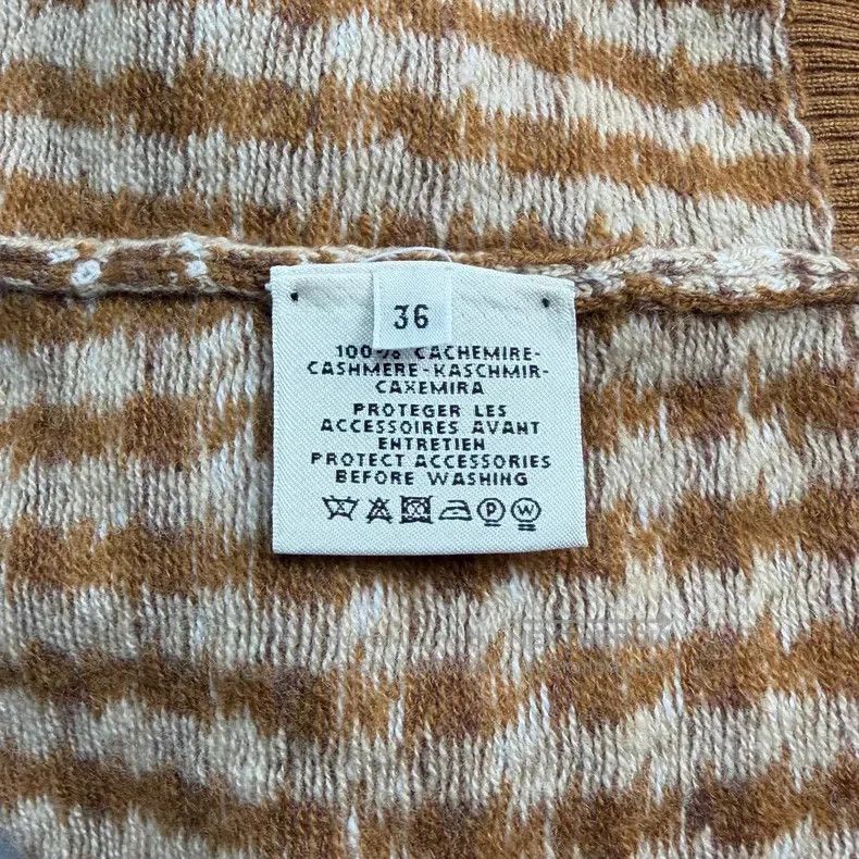 Hermes Hermes Brown metallic logo houndstooth cashmere sweater Size XS / US 0-2 / IT 36-38 - 6 Thumbnail