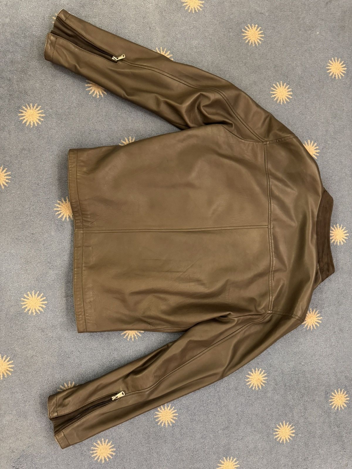 Other Olivieri Venezia Brown Leather Jacket Size US L / EU 52-54 / 3 - 6 Thumbnail