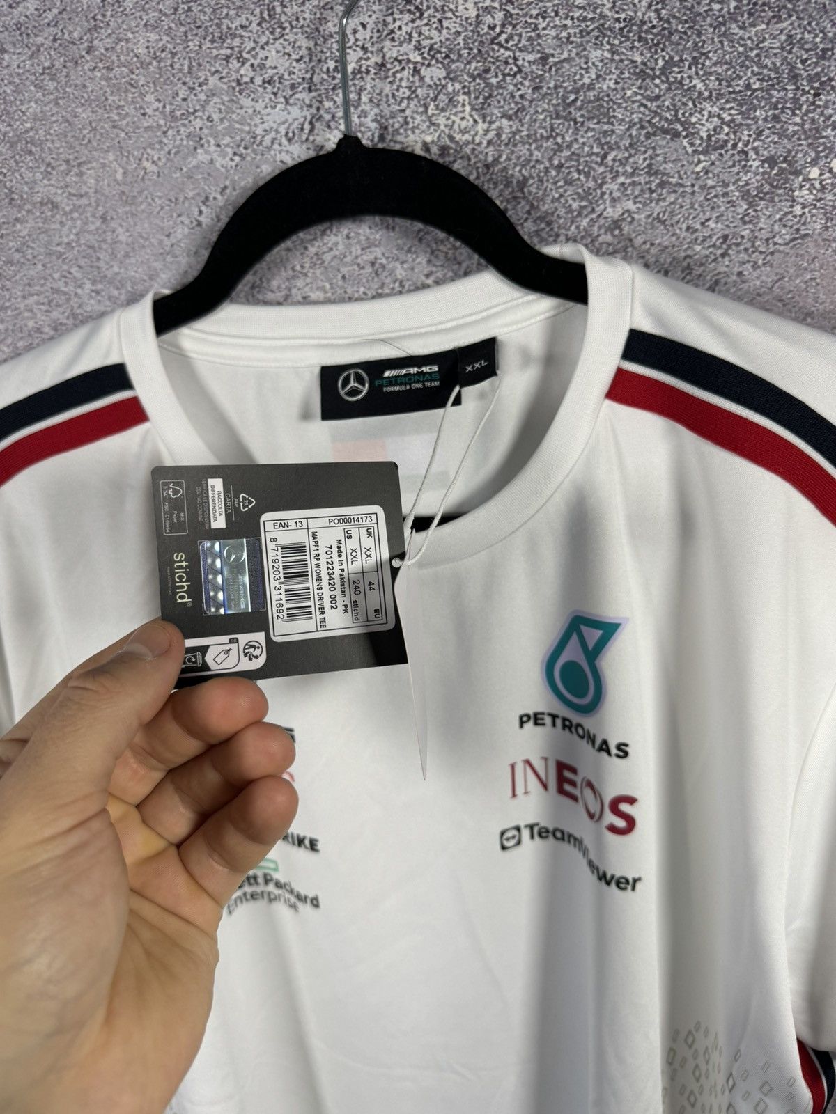 Formula 1 × Mercedes-Benz AMG Petronas Formula 1 Team Racing New T shirt Blokcore Size US XXL / EU 58 / 5 - 8 Thumbnail