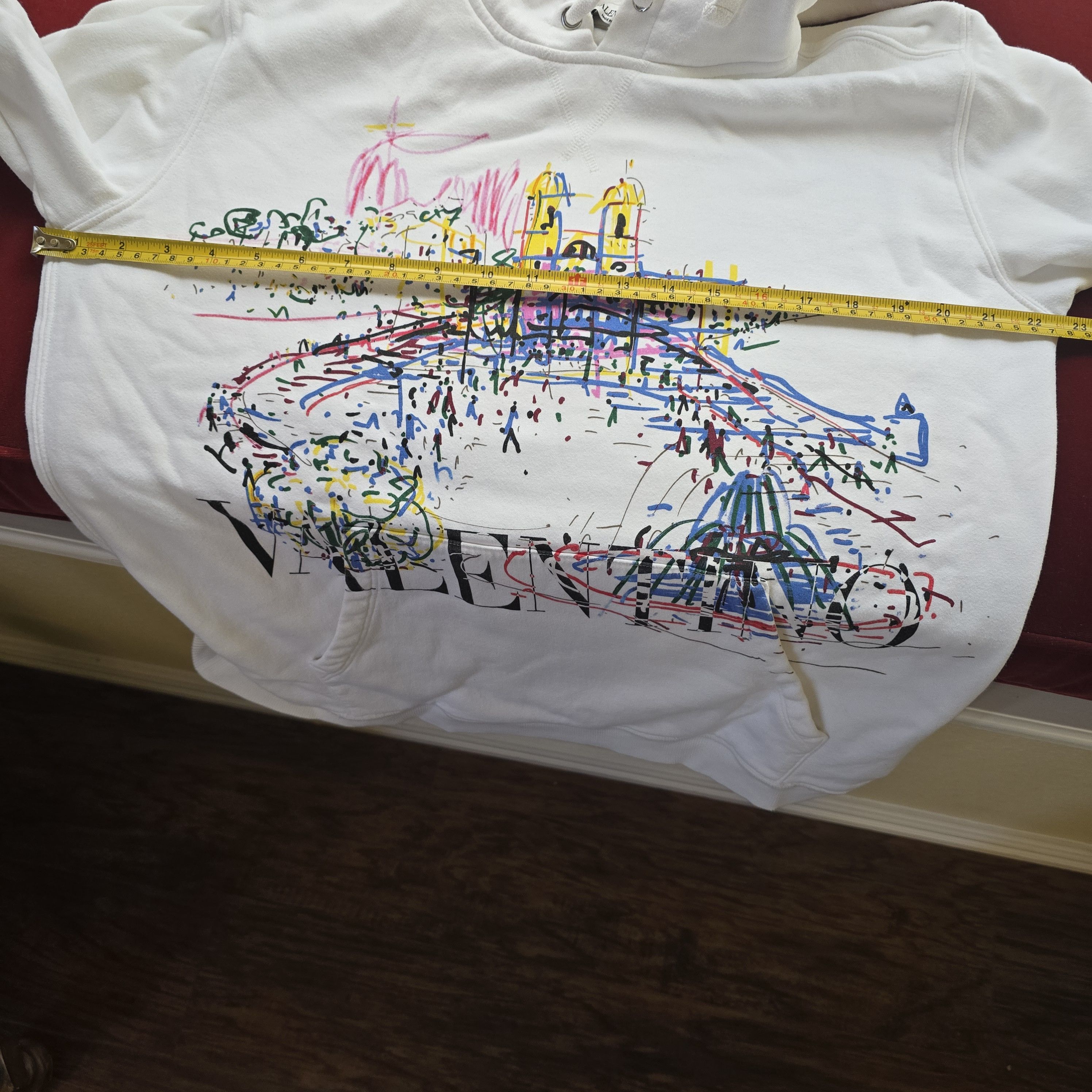 Valentino Valentino White Roman Sketches Hoodie XL Size US XL / EU 56 / 4 - 12 Thumbnail