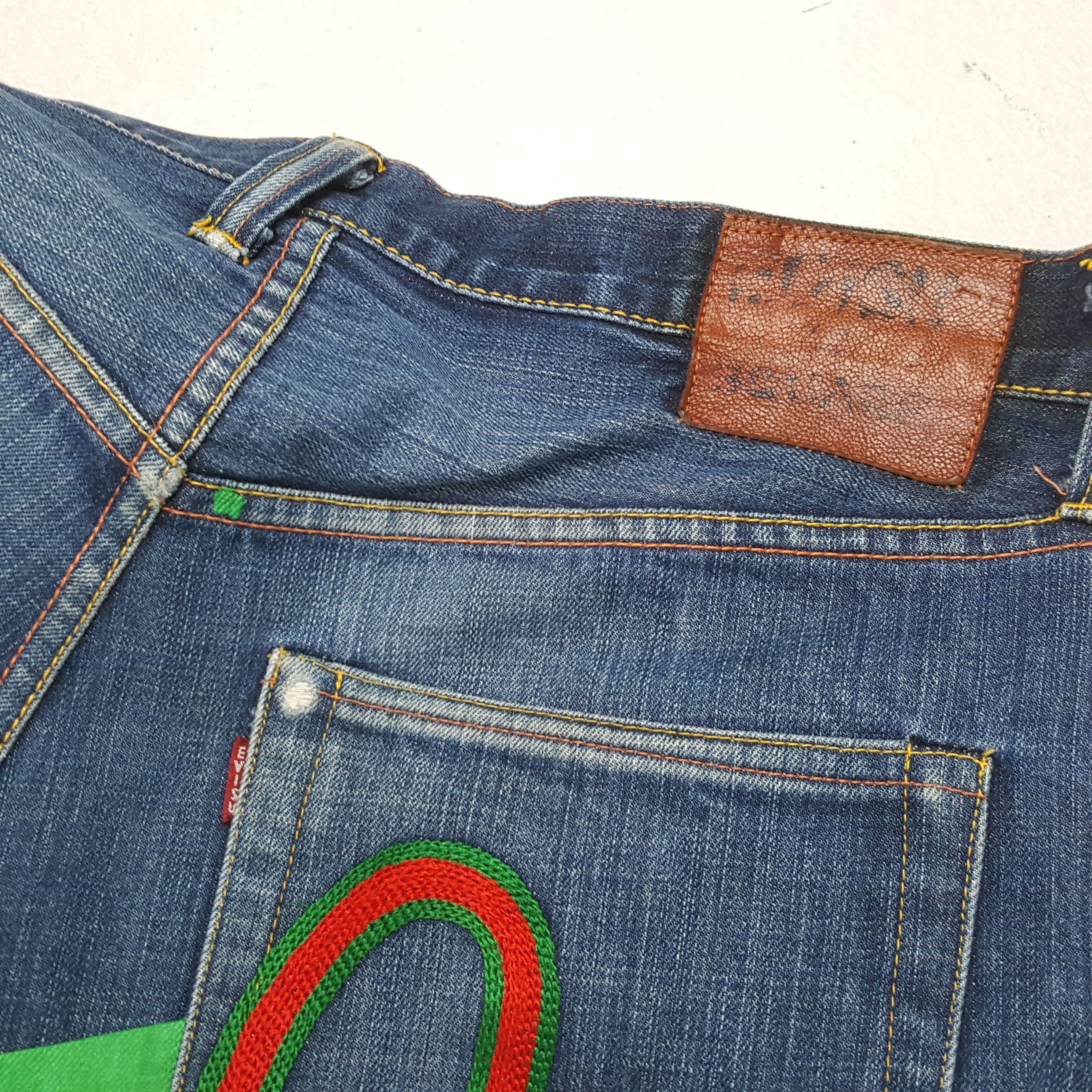 Evisu × Japanese Brand × Vintage EVISU Japanese Brand Fashion Style Custom Daicock Jeans Size US 32 / EU 48 - 14 Thumbnail