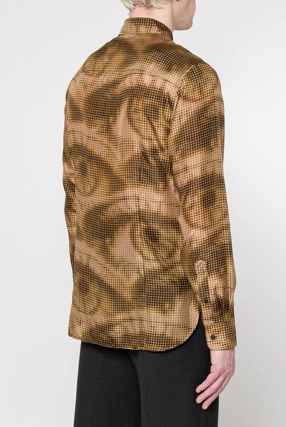 Dries Van Noten o1h1sh11224 Cornish Shirt in Khaki Size US L / EU 52-54 / 3 - 5 Thumbnail