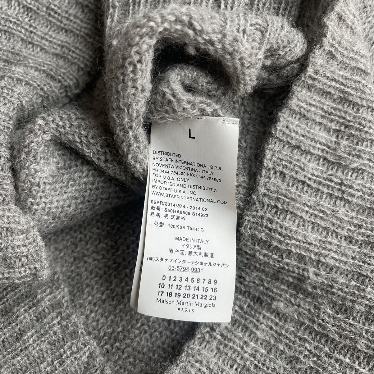 Maison Margiela FW2014 Split Knit Curve Alpaca/Wool Sweater Size US L / EU 52-54 / 3 - 9 Thumbnail