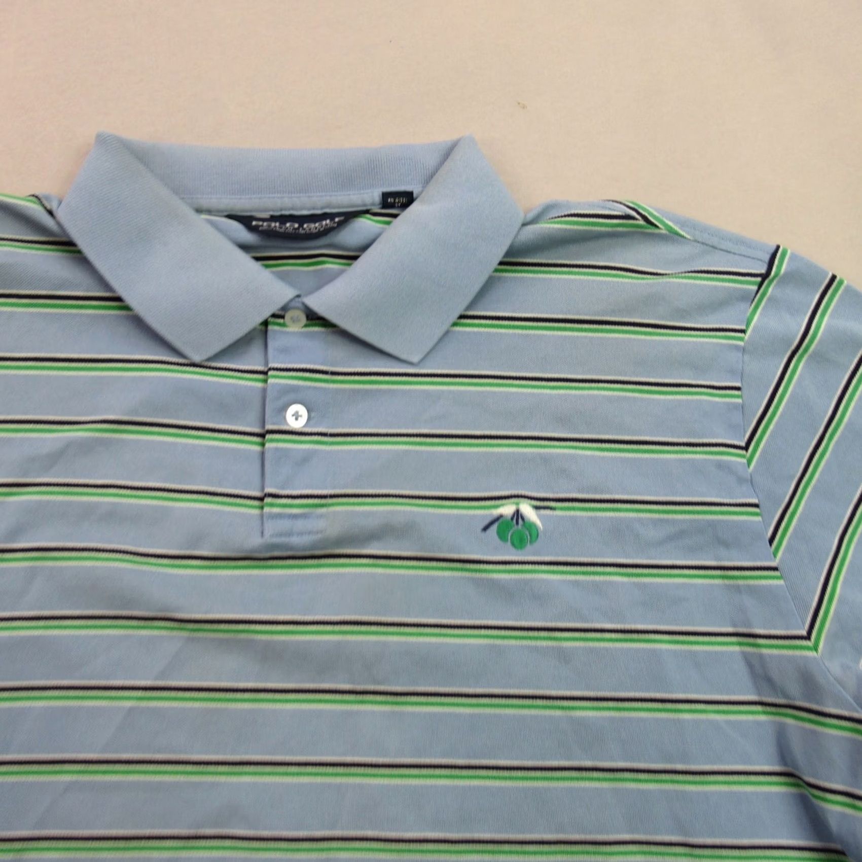 Polo Ralph Lauren Polo Ralph Lauren Shirt Mens XL Polo Short Sleeve Stripes Casual Blue Polo Golf Shirt Size US XL / EU 56 / 4 - 2 Thumbnail