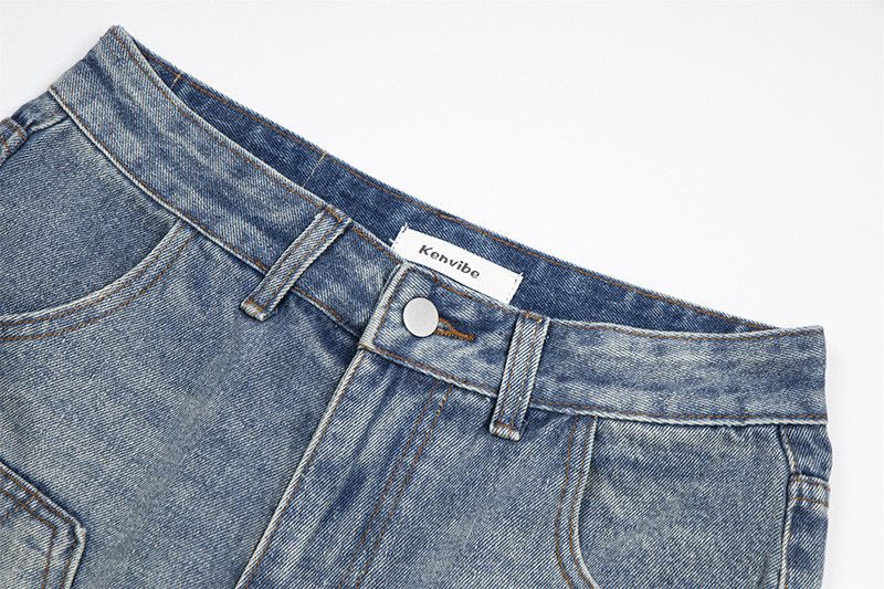Japanese Brand American patchwork washed distressed workwear denim shorts Size US 32 / EU 48 - 3 Thumbnail