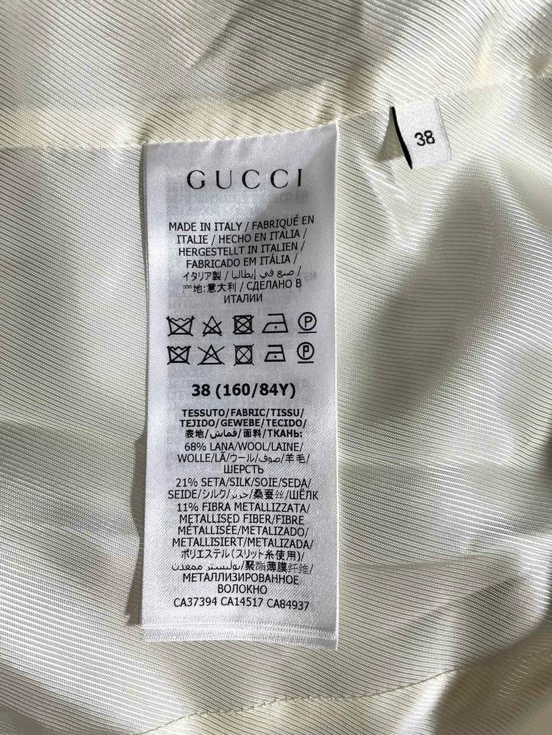 Gucci Gucci Lightweight gg gold and silver silk suit jacket 2501- Size US XS / EU 42 / 0 - 5 Thumbnail
