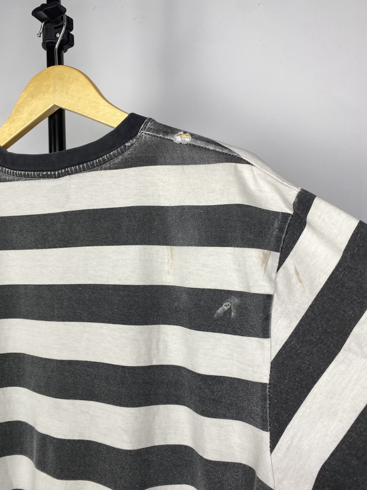 Independent Truck Co. × Vintage Vintage 90s Distressed Independent Logo Striped T Shirt Size US L / EU 52-54 / 3 - 8 Thumbnail