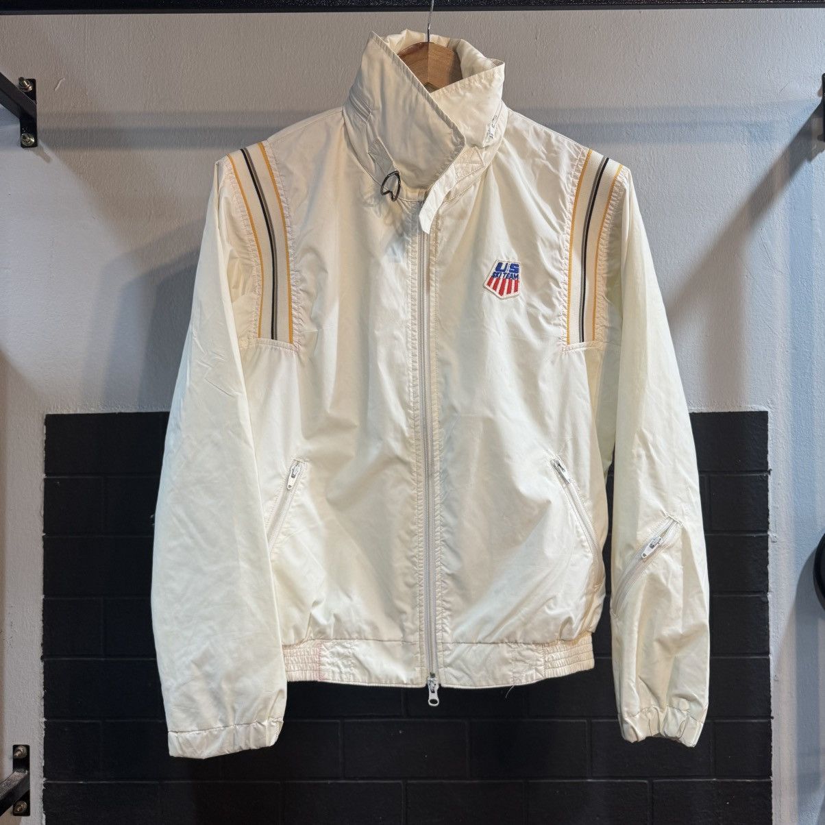 Descente × USA Olympics × Vintage VINTAGE RARE 90s‼️US Ski Team Logo Embroidery Light Jackets Size US M / EU 48-50 / 2 - 1 Thumbnail