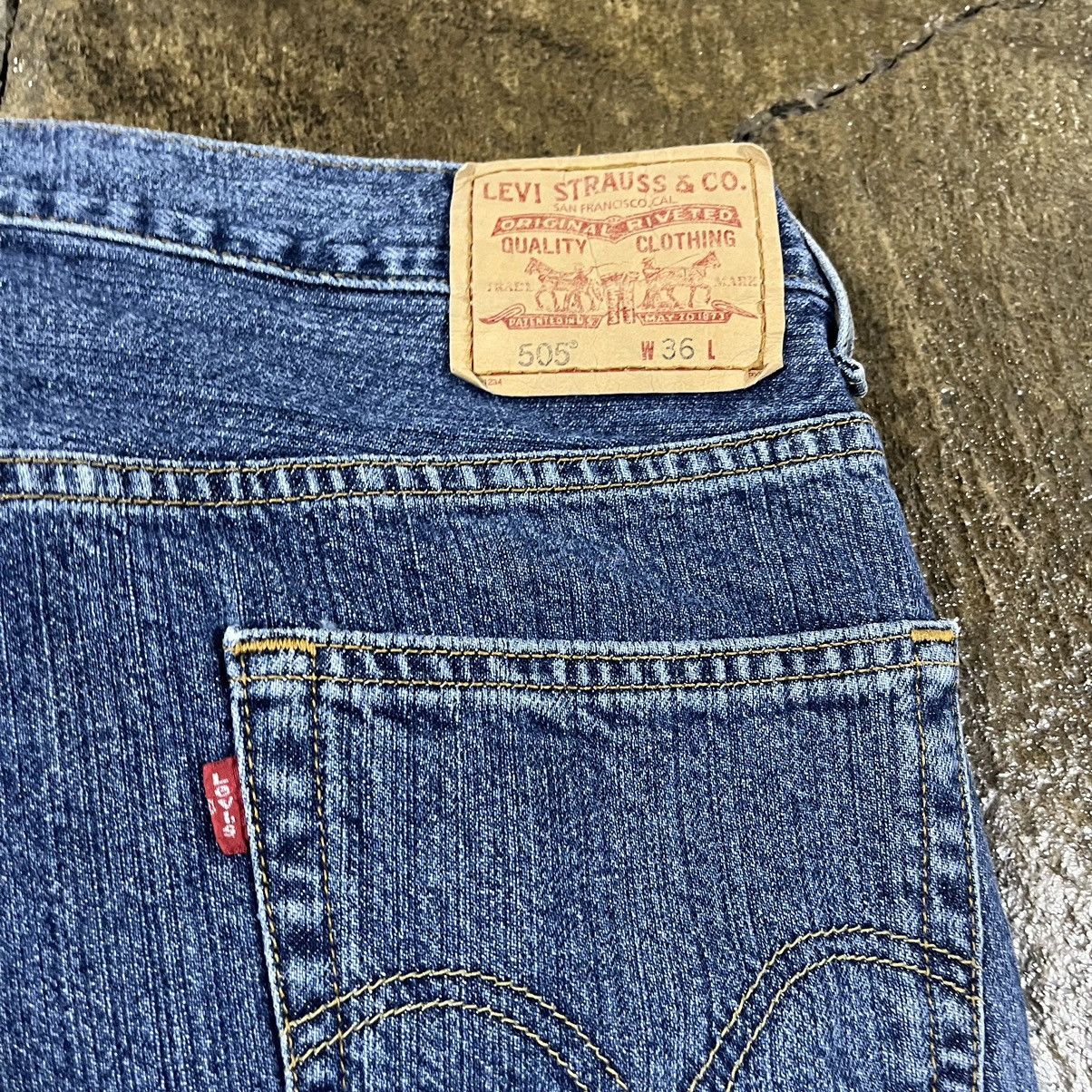 Levi's × Vintage Crazy Vintage Y2K Levi's 505 Jorts Baggy Skater Denim Shorts Size US 36 / EU 52 - 4 Thumbnail