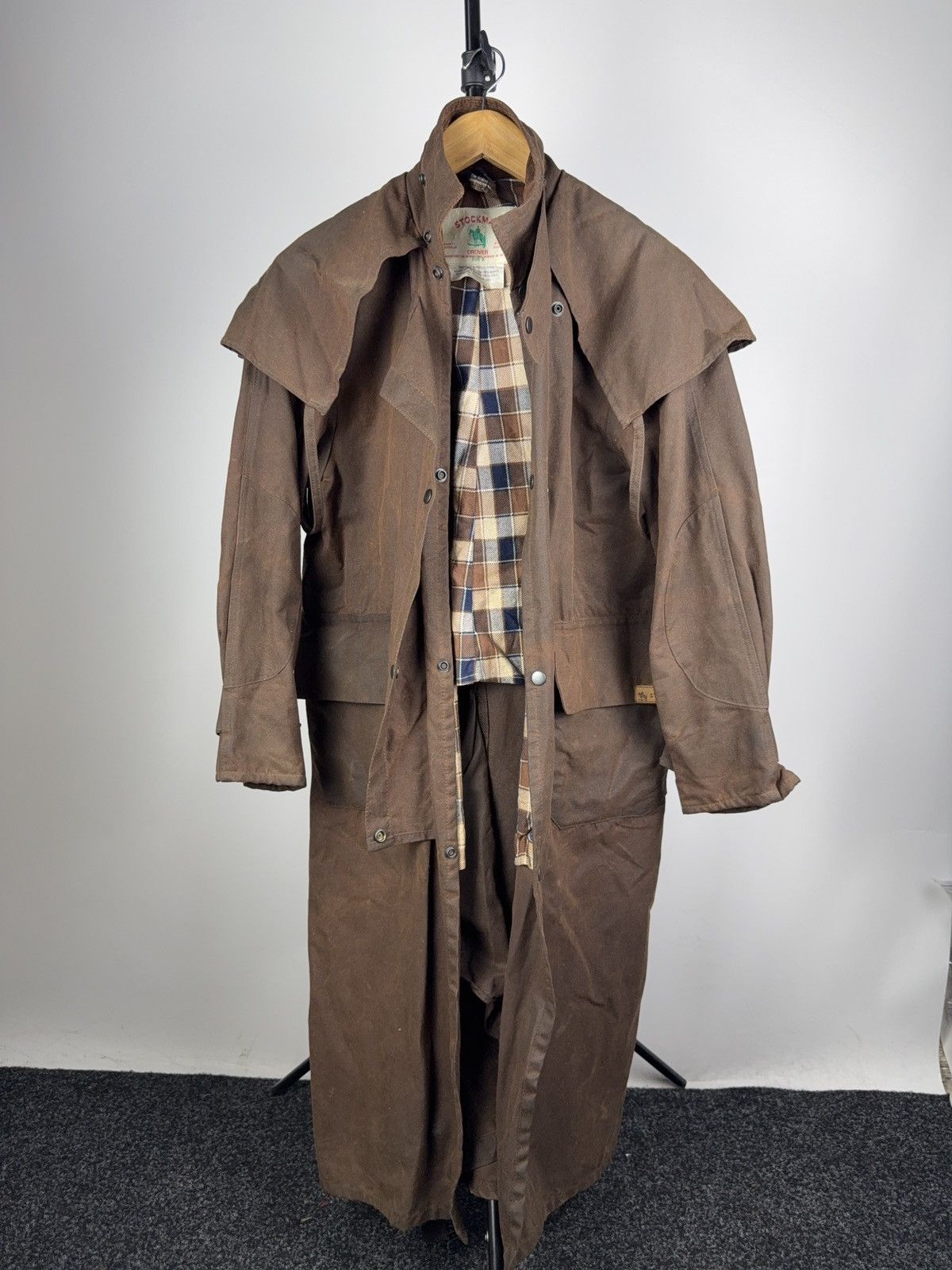Vintage Vintage 90s Stockman Drover Waxed Duster Coat Australia Size US M / EU 48-50 / 2 - 10 Thumbnail