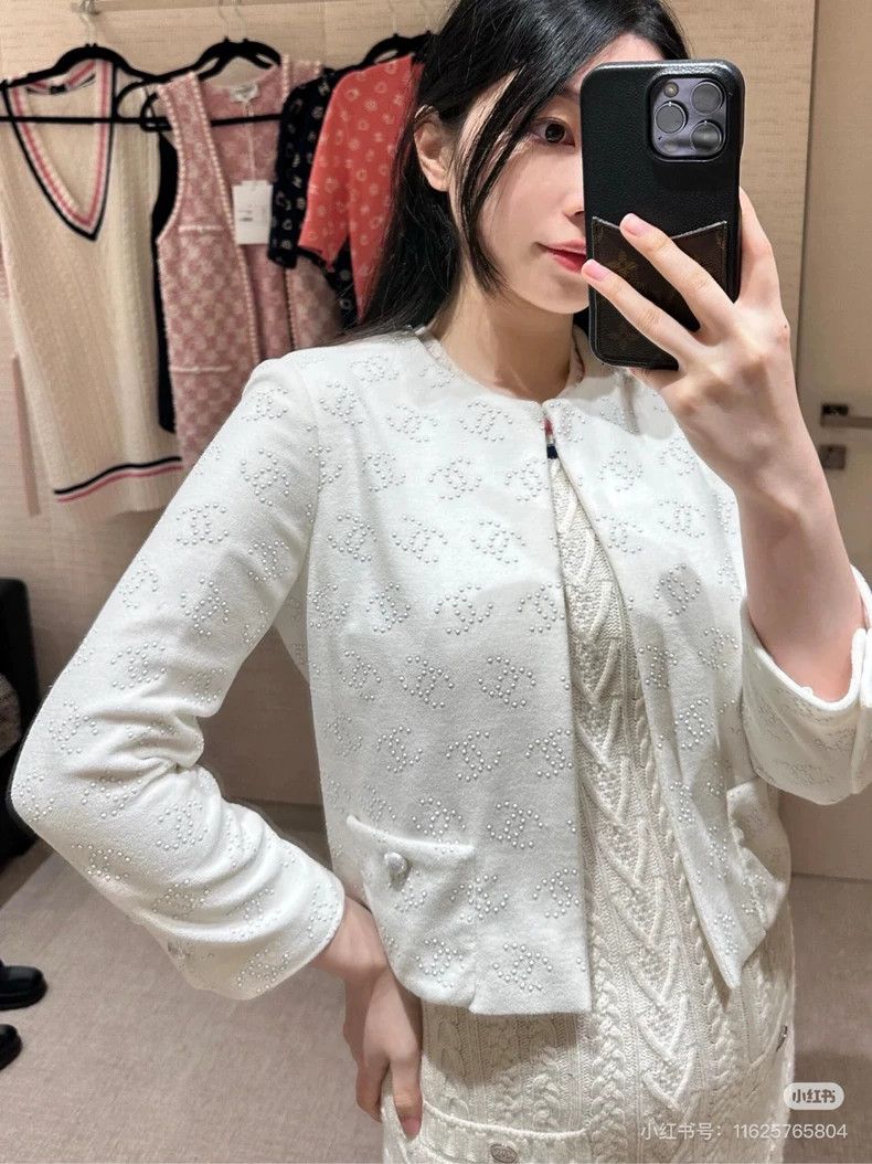 Chanel Chanel 23c Monte Carlo white beaded jacket 2504-Nextarrow Size XXS / US 00 / IT 34 - 8 Thumbnail