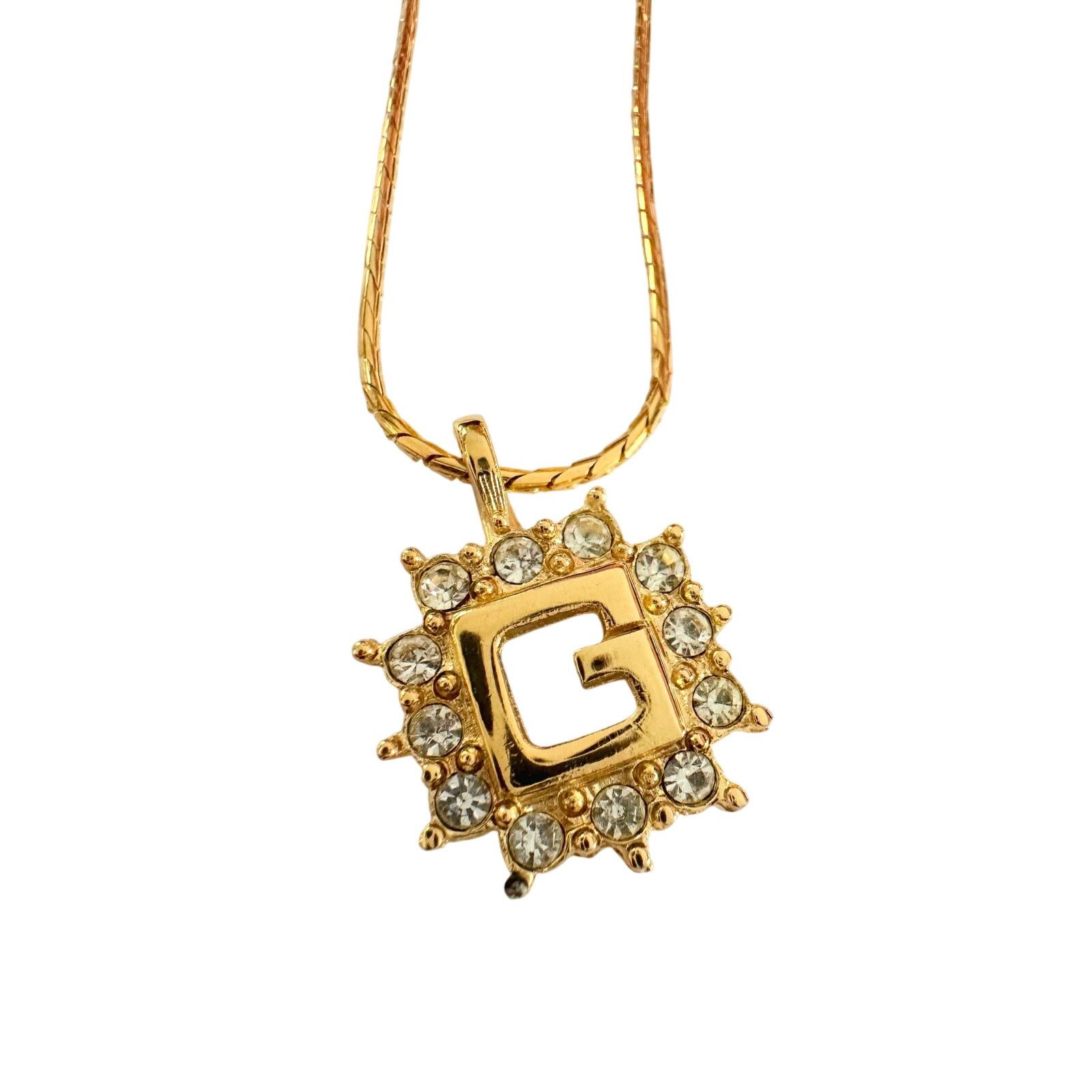 Givenchy Givenchy G with Burst of Rhinestones Necklace Size ONE SIZE - 7 Thumbnail