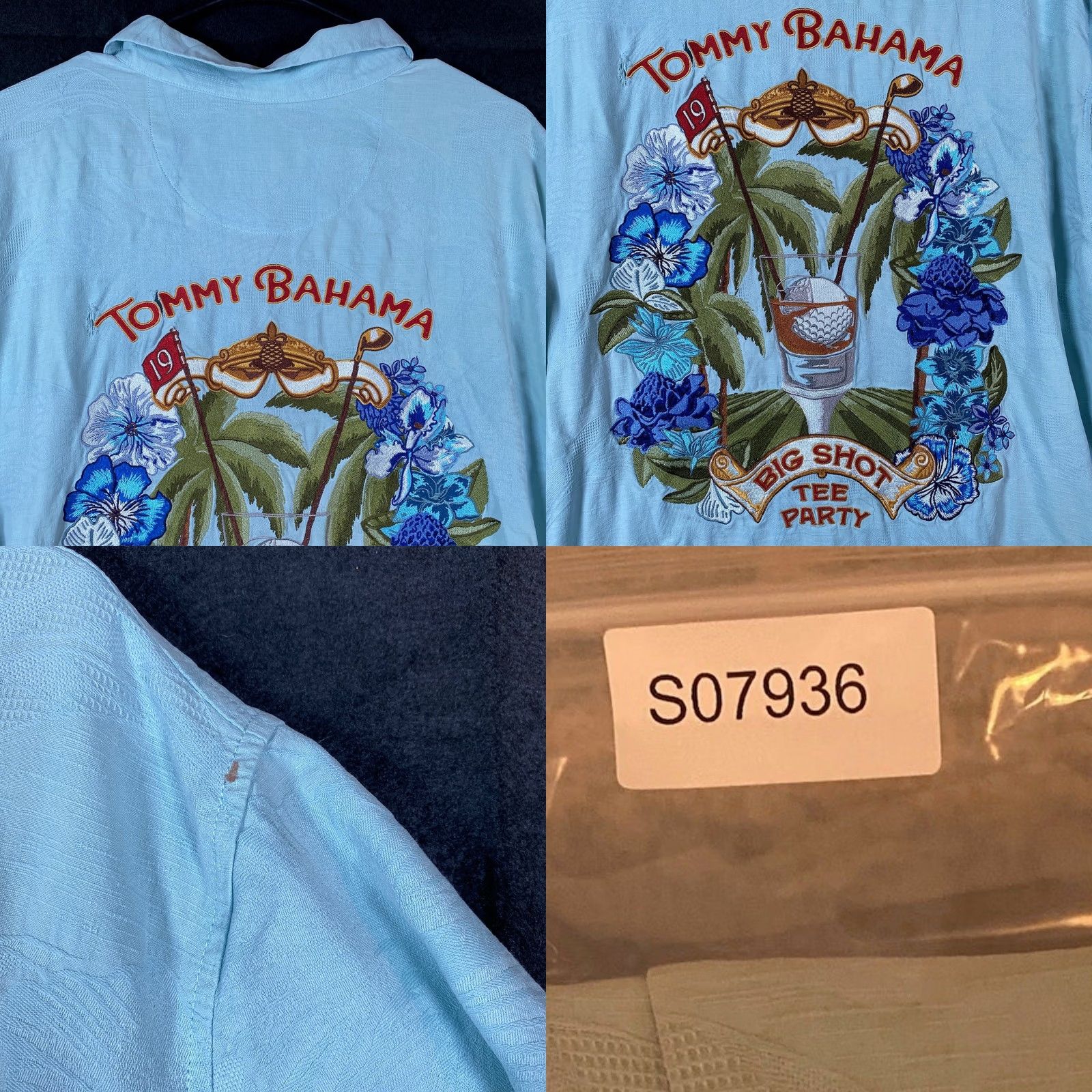 Tommy Bahama Tommy Bahama Mens Shirt Blue Hawaiian Camp 100% Silk Button-Up XL Casual Party Holiday Floral Camp Hawaiian Men Shirt XL BudApril Size US XL / EU 56 / 4 - 9 Thumbnail