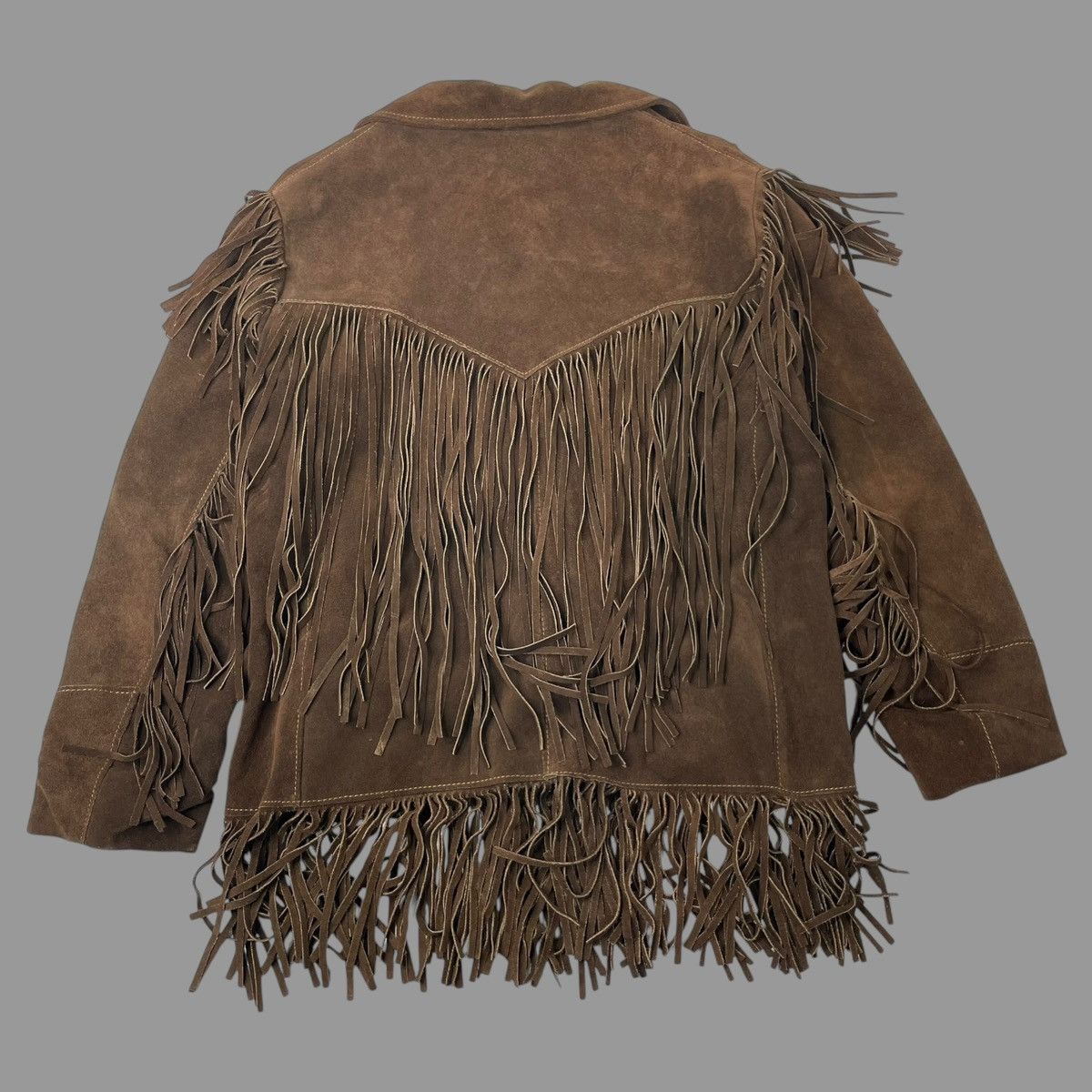 Vintage Vintage 1970s western fringe leather jacket Size M / US 6-8 / IT 42-44 - 2 Thumbnail
