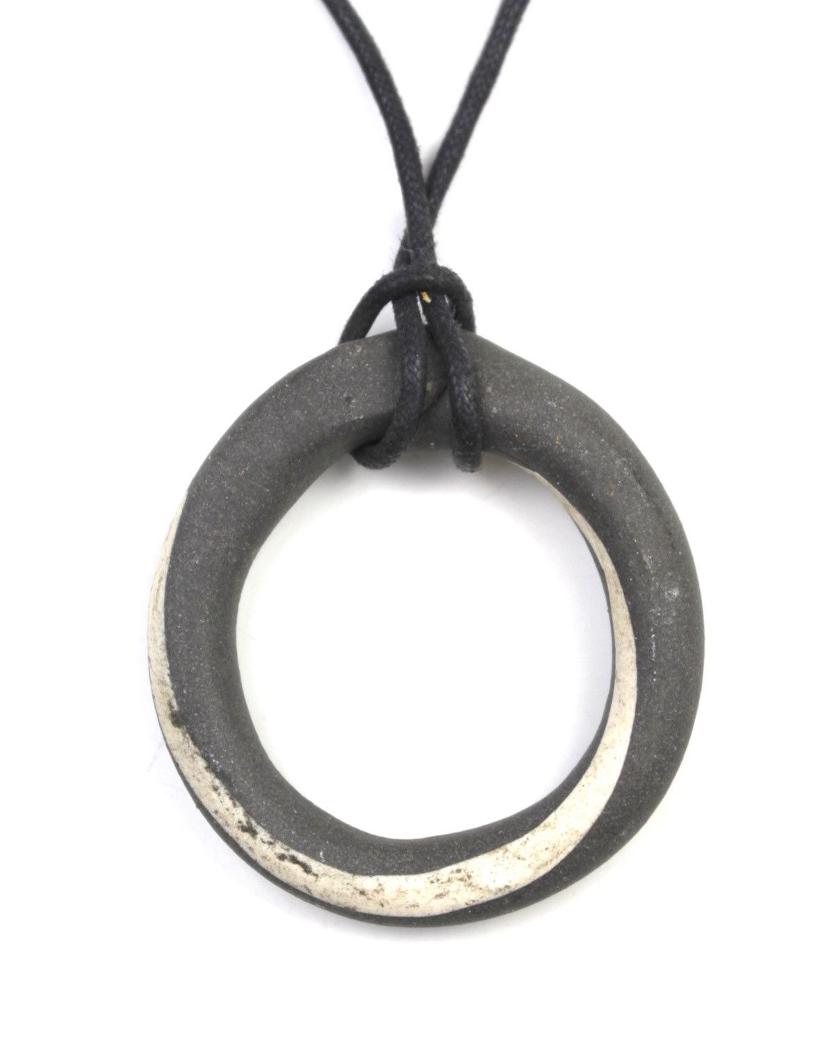 Vintage 2000S JAPANESE MADE BLACK FORGED OVAL TALISMAN NECKLACE Size ONE SIZE - 3 Thumbnail
