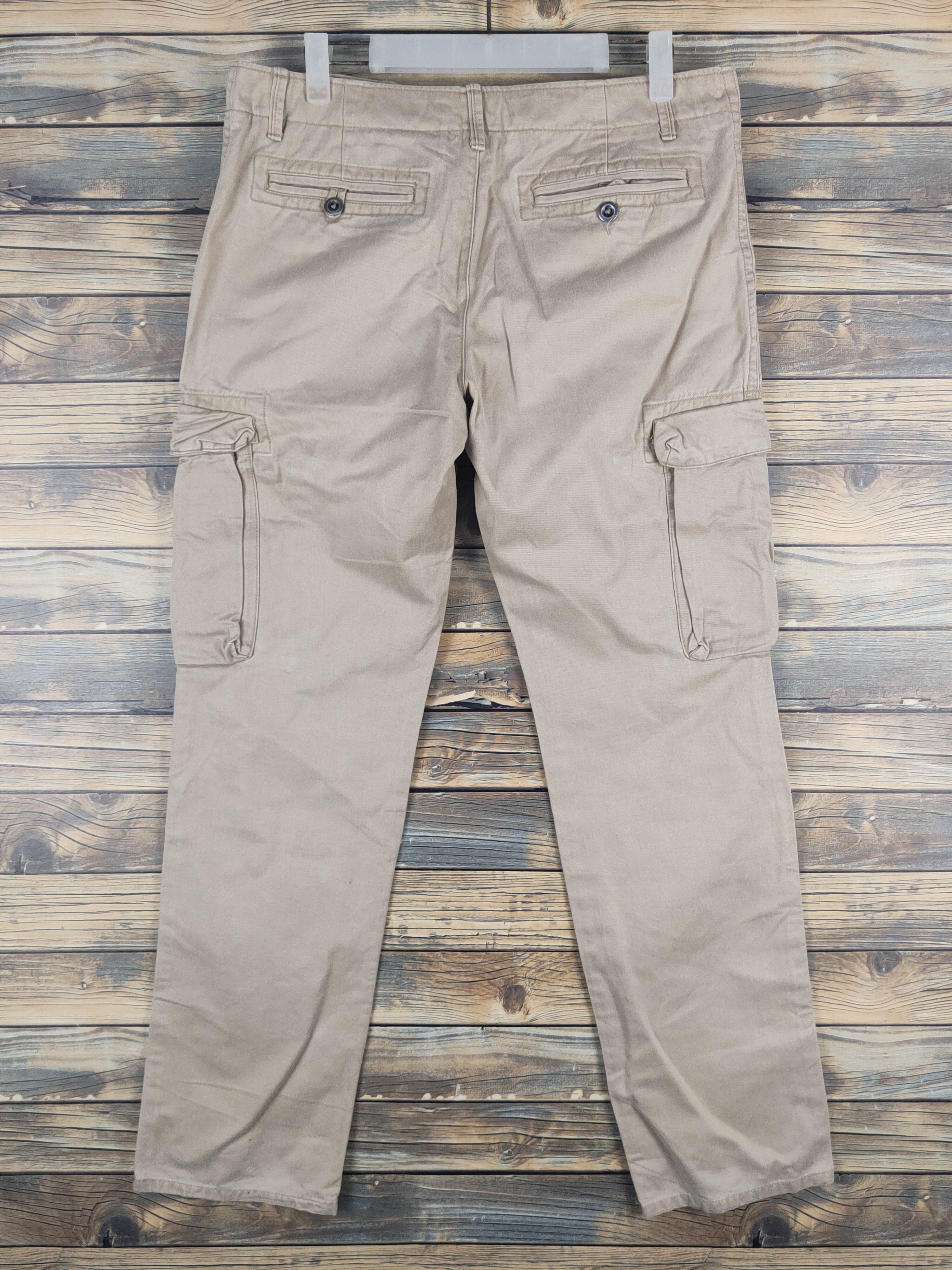 Japanese Brand DL Gap Beige Multipocket Tactical Cargo Pants #1581 Size US 32 / EU 48 - 7 Thumbnail
