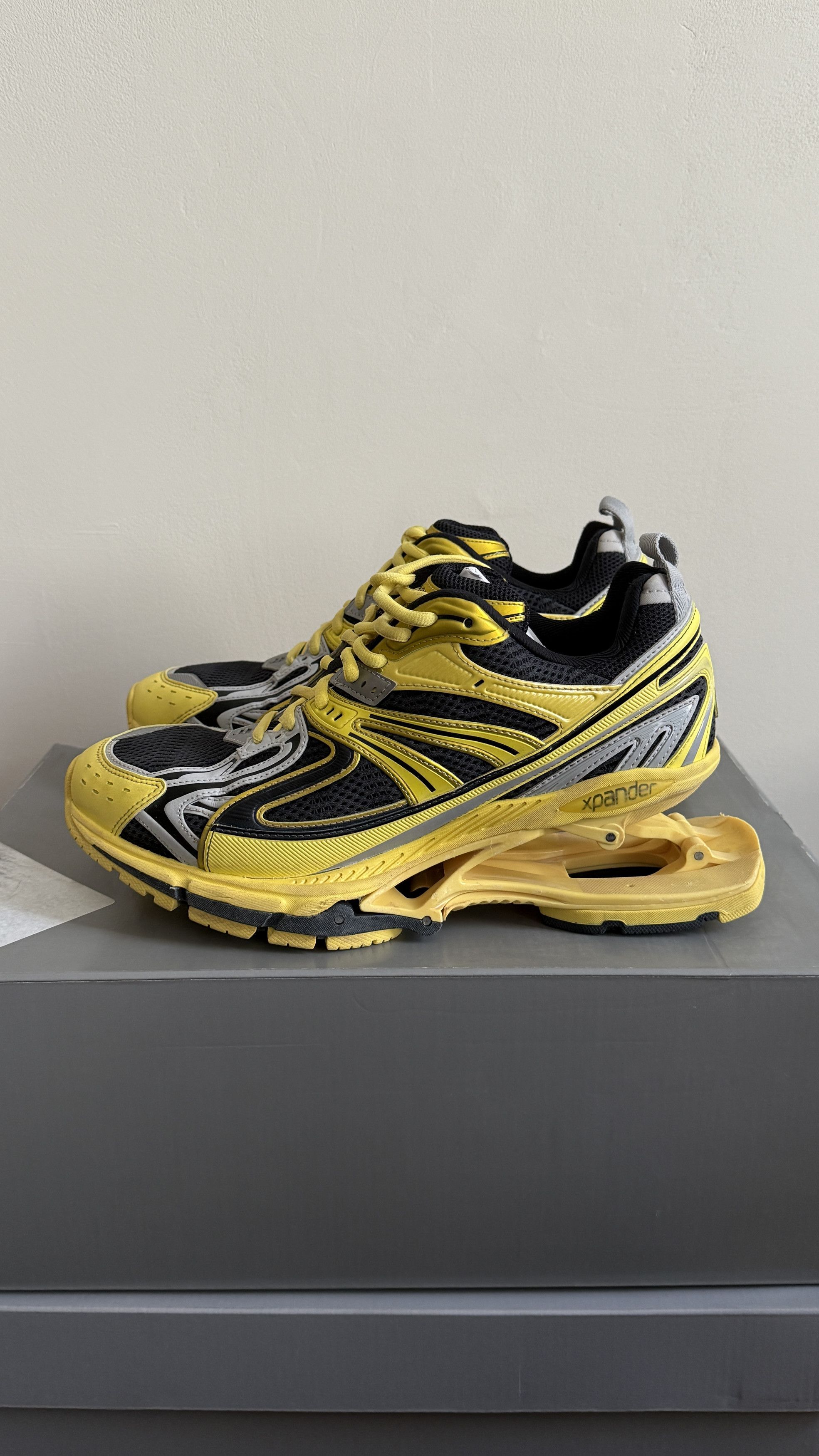 BALENCIAGA X-PANDER SNEAKER YELLOW, GREY BLACK 42 NEW