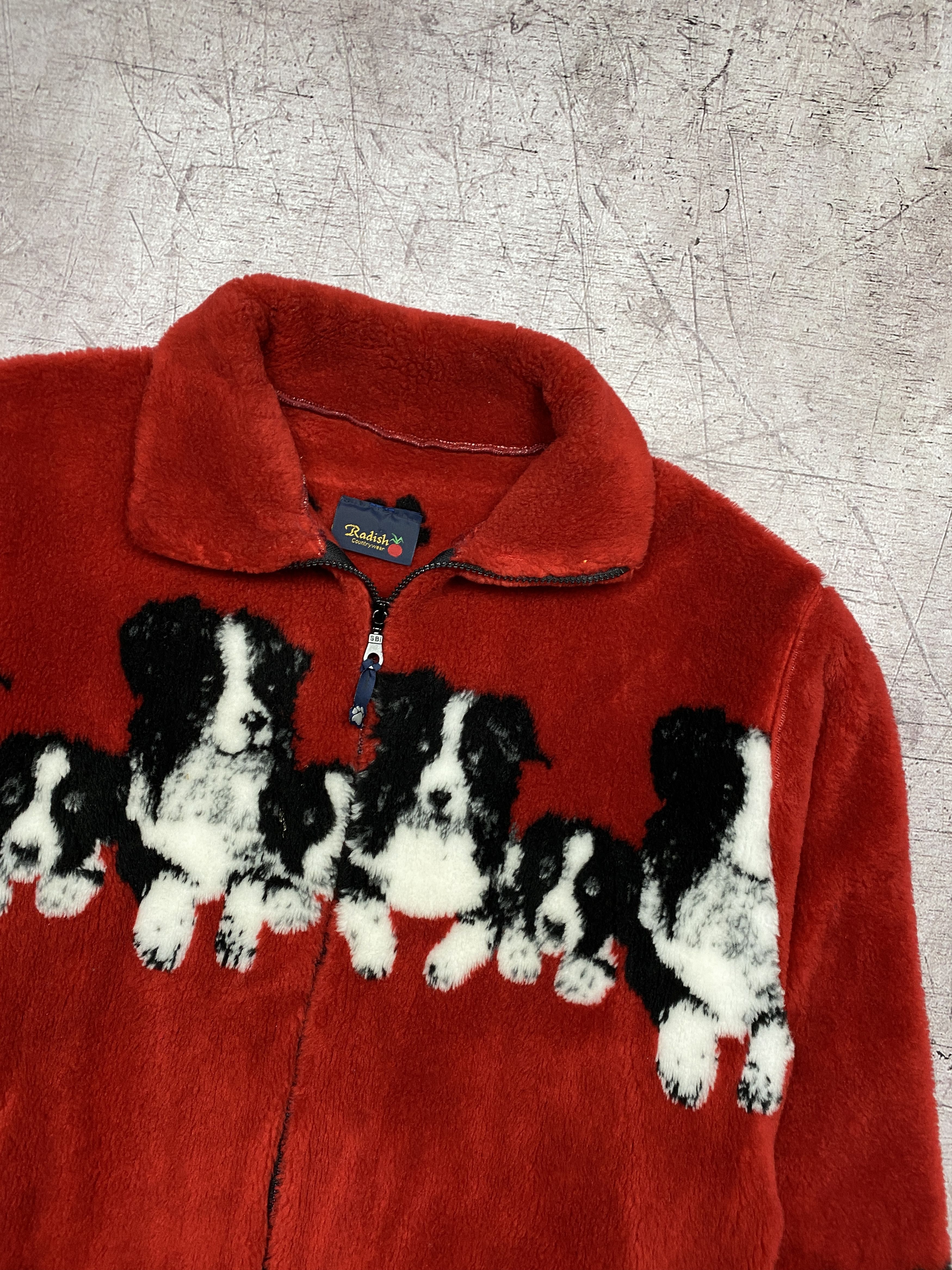 Vintage Vintage Animal Dog Fleece Jacket y2k Size US M / EU 48-50 / 2 - 2 Thumbnail