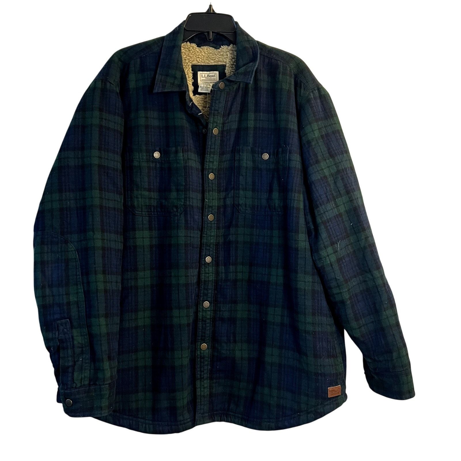 L.L. Bean L.L. Bean Sherpa Lined Scotch Plaid Shirt Jacket XL Size US XL / EU 56 / 4 - 1 Thumbnail