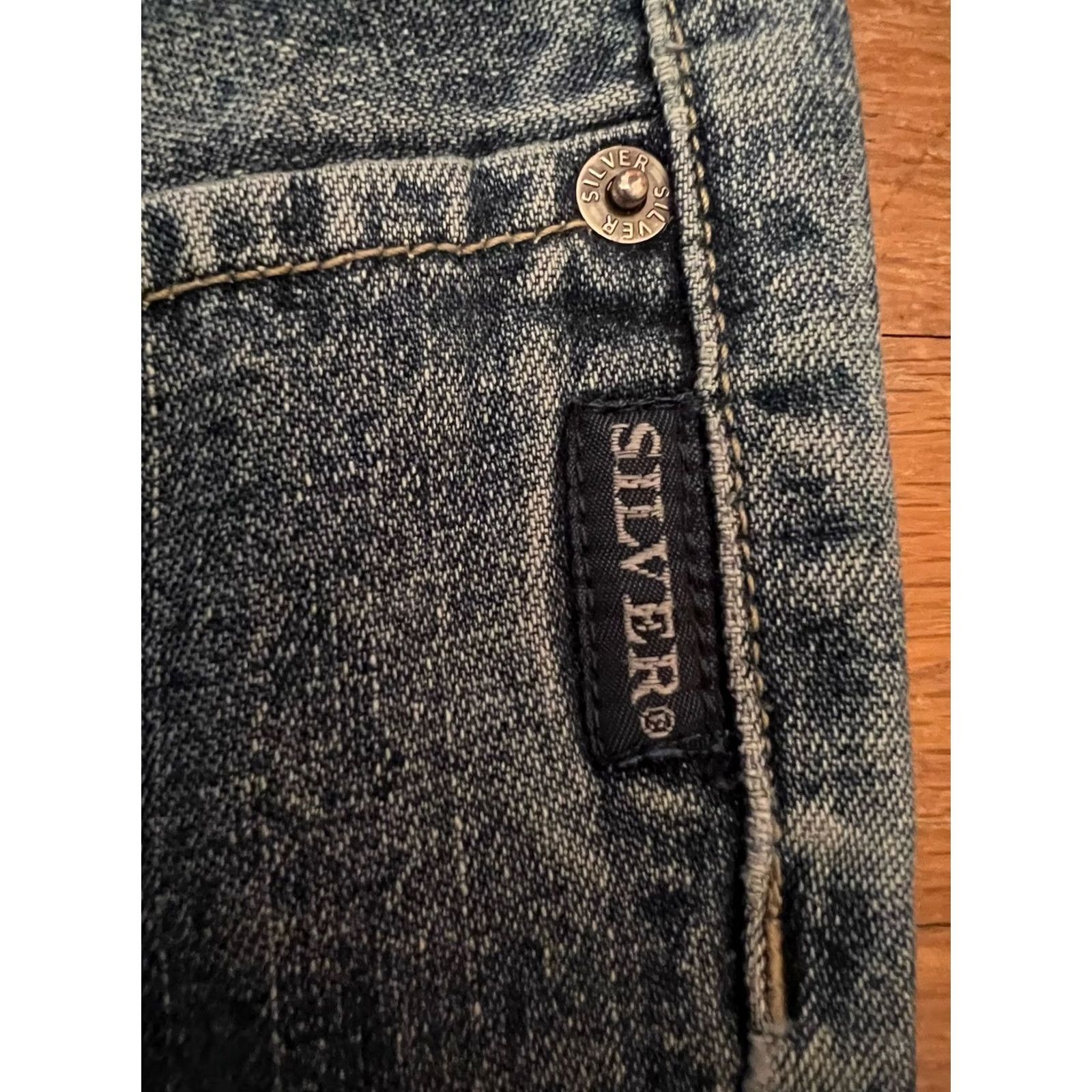 Denime VINTAGE Western Glove Works Jeans Womens 30x32 Blue Flare Med Wash Denim Jeans Flared Womens 30x32 Blue Denim Size 30" / US 8 / IT 44 - 5 Thumbnail